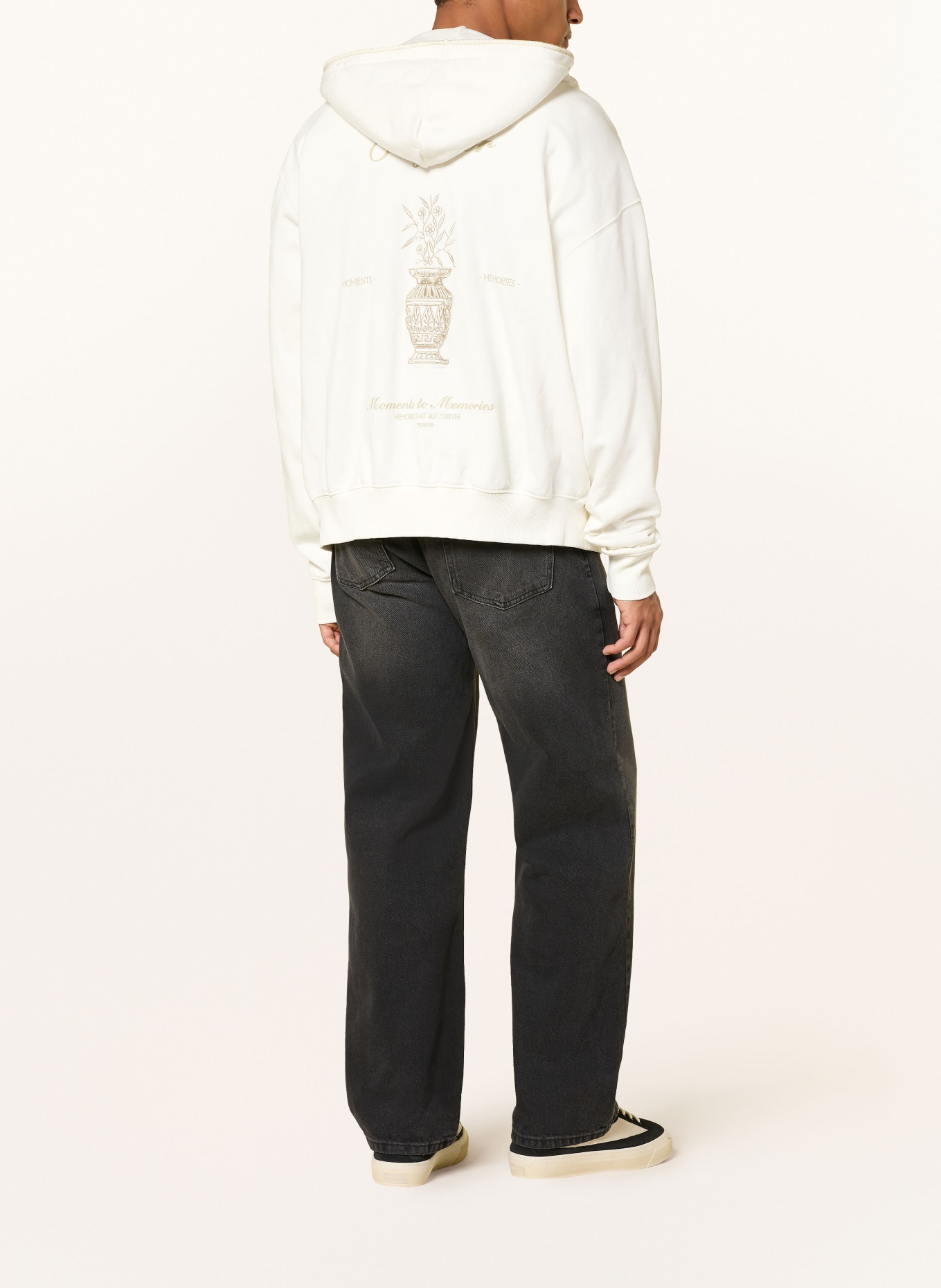 PEGADOR Oversized-Sweatjacke MORCOTE: WEISS