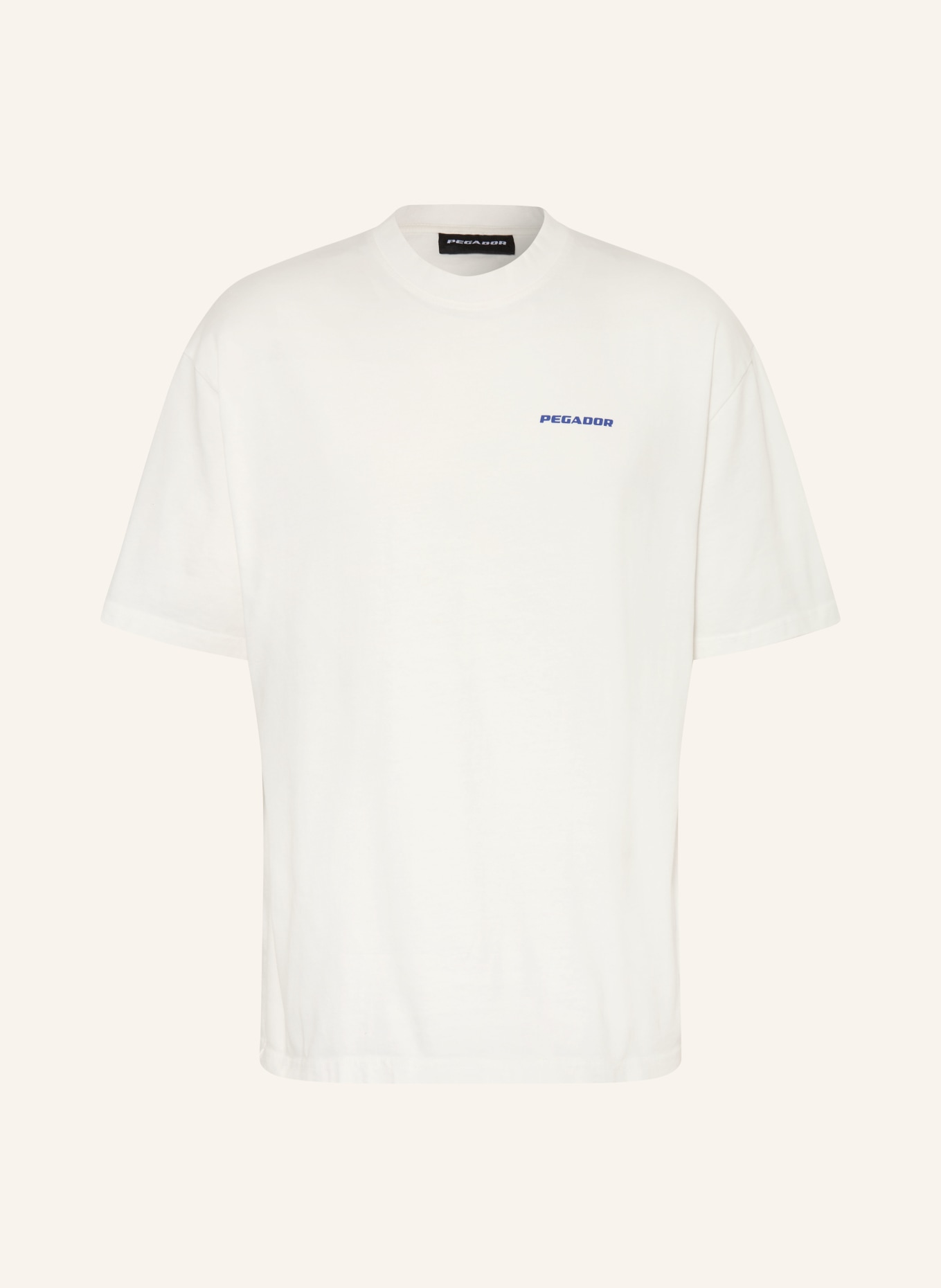 PEGADOR Oversized shirt BOVEC: WHITE