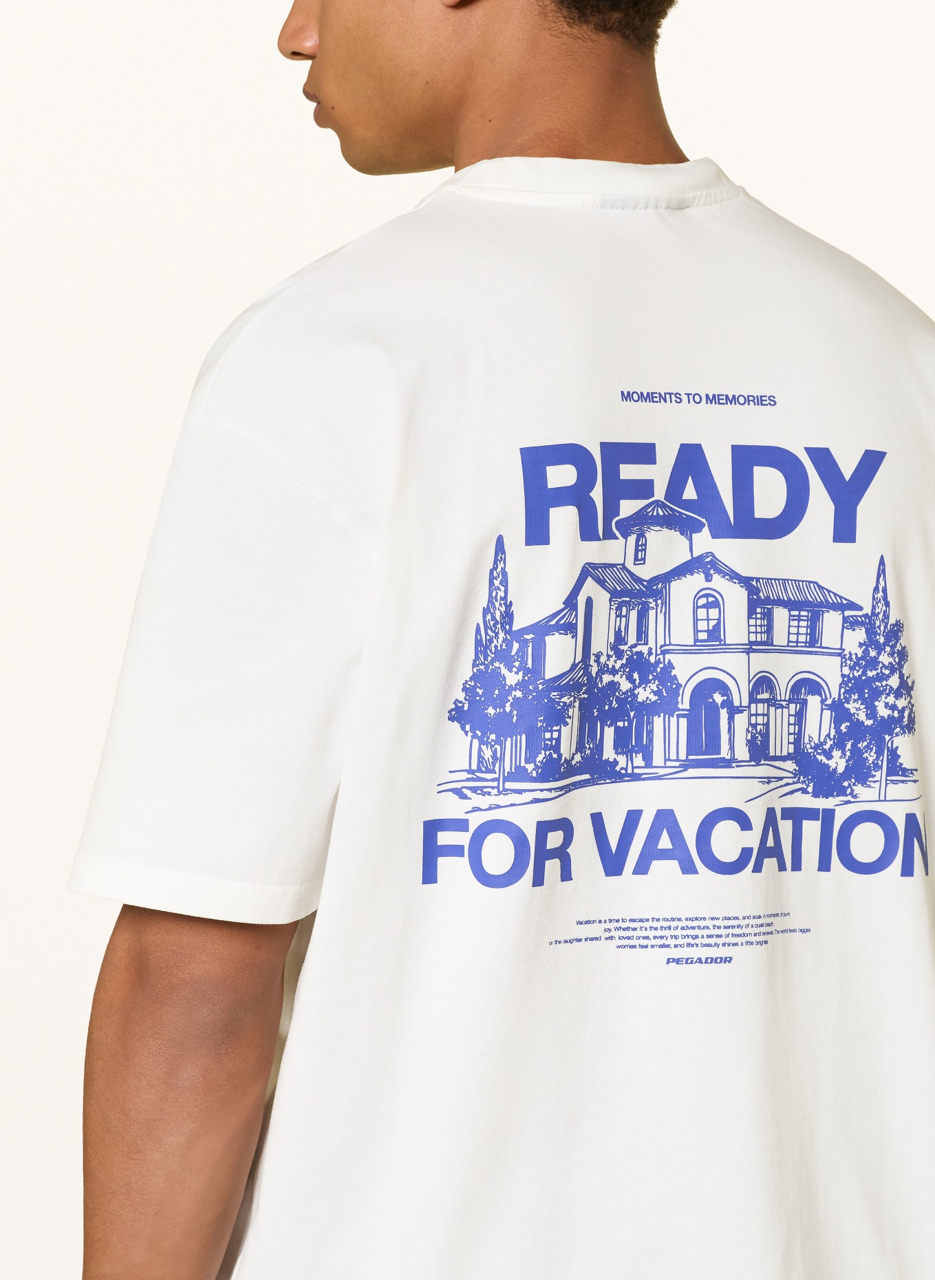 PEGADOR Oversized shirt BOVEC: WHITE