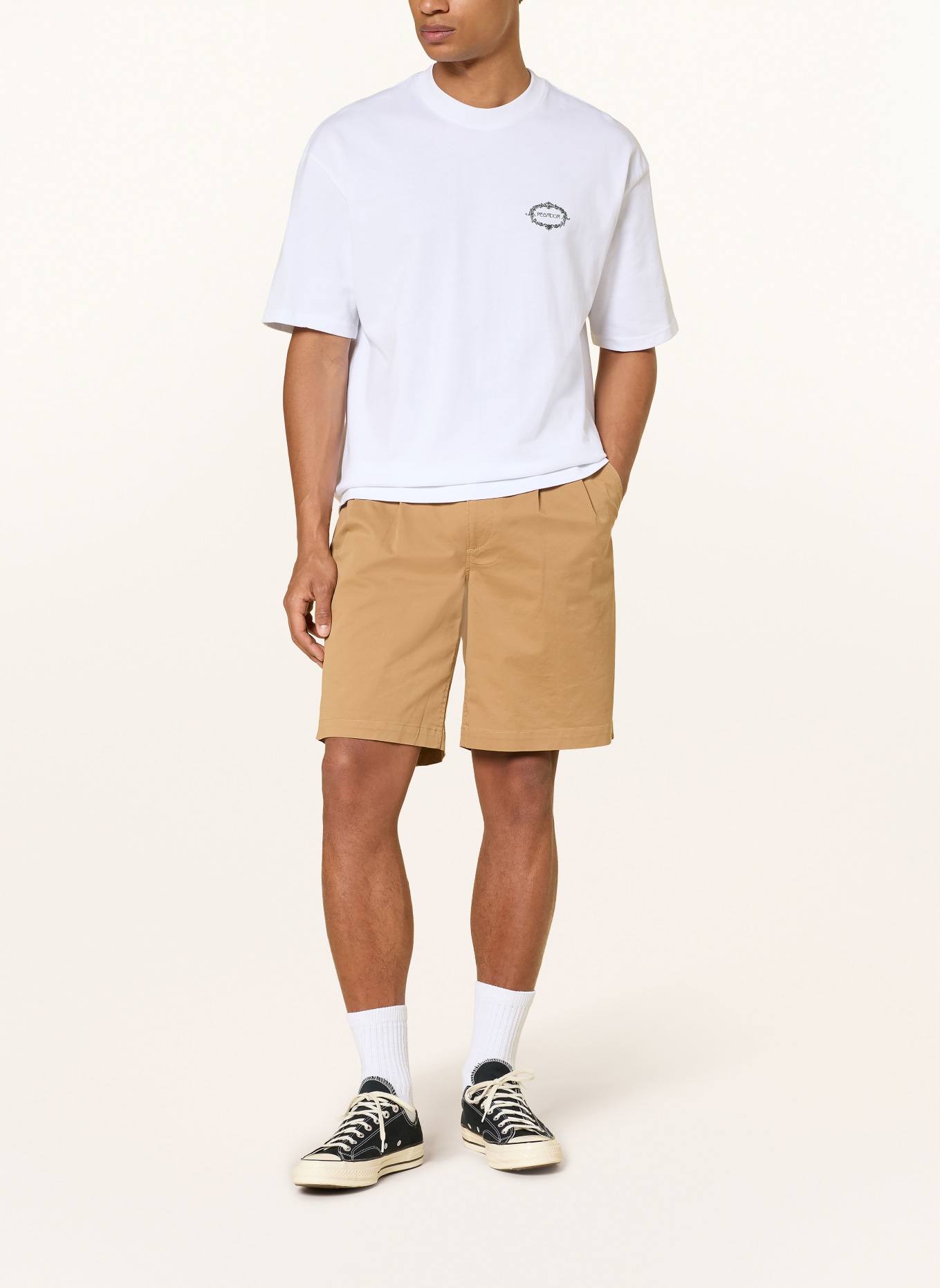 PEGADOR Oversized-Shirt REINE: WEISS