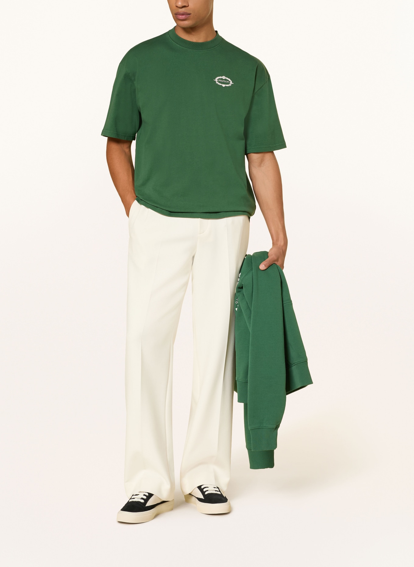 PEGADOR Oversized-Shirt REINE: GRÜN