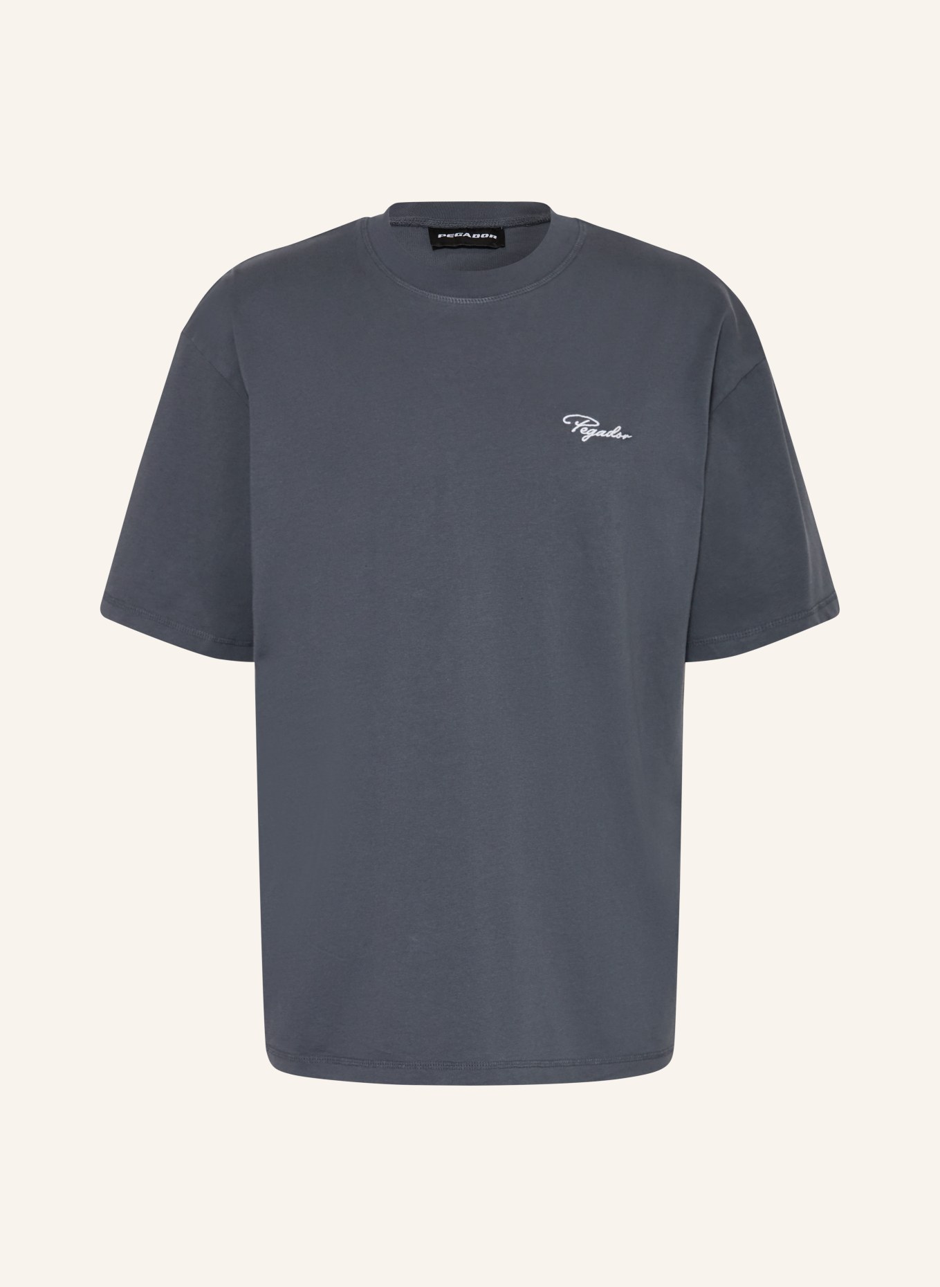 PEGADOR Chemise oversize SIGNAR: BLEU GRIS