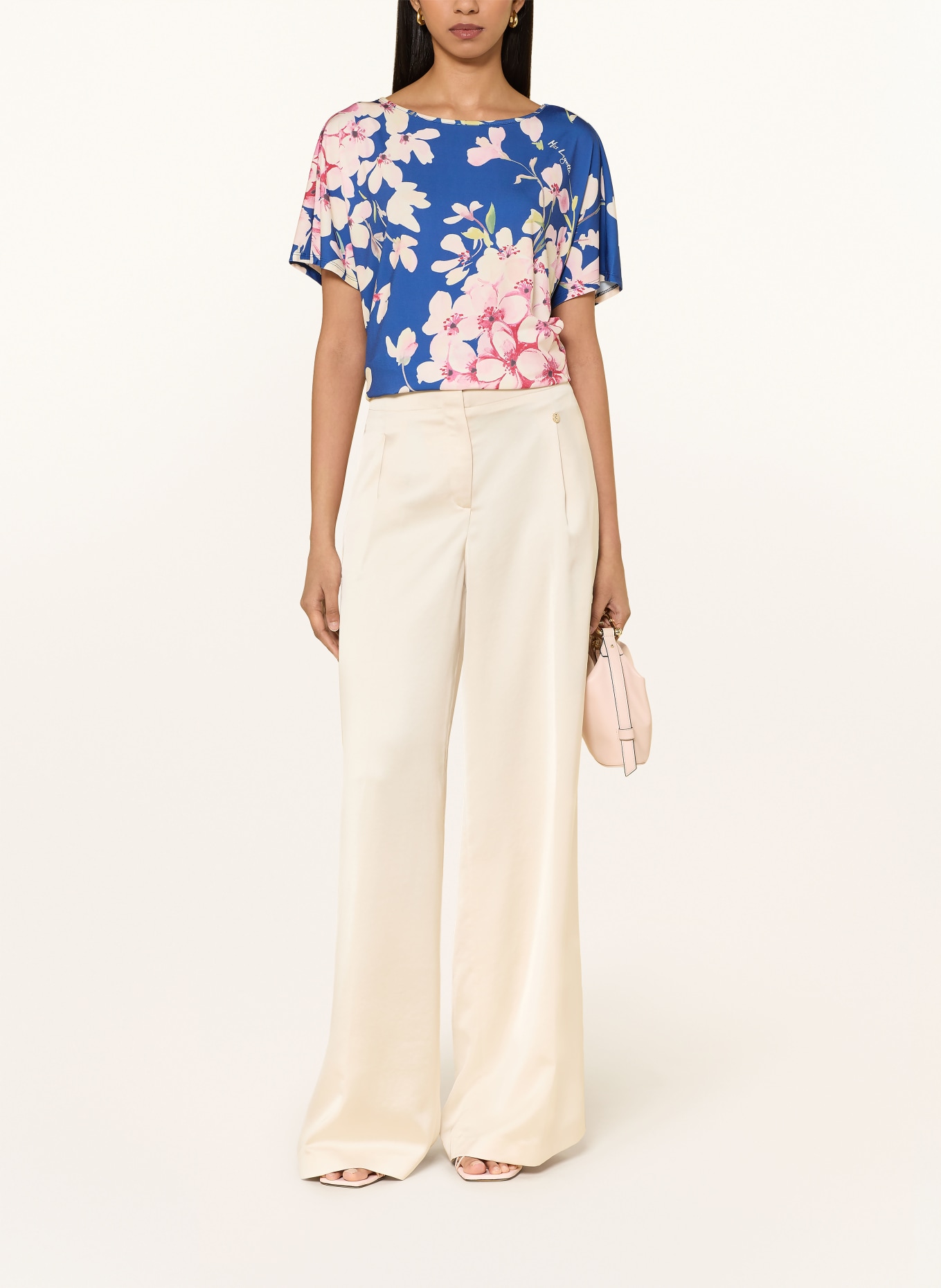 Miss Lagotte blouse: BLAUW / ROZE / GROEN