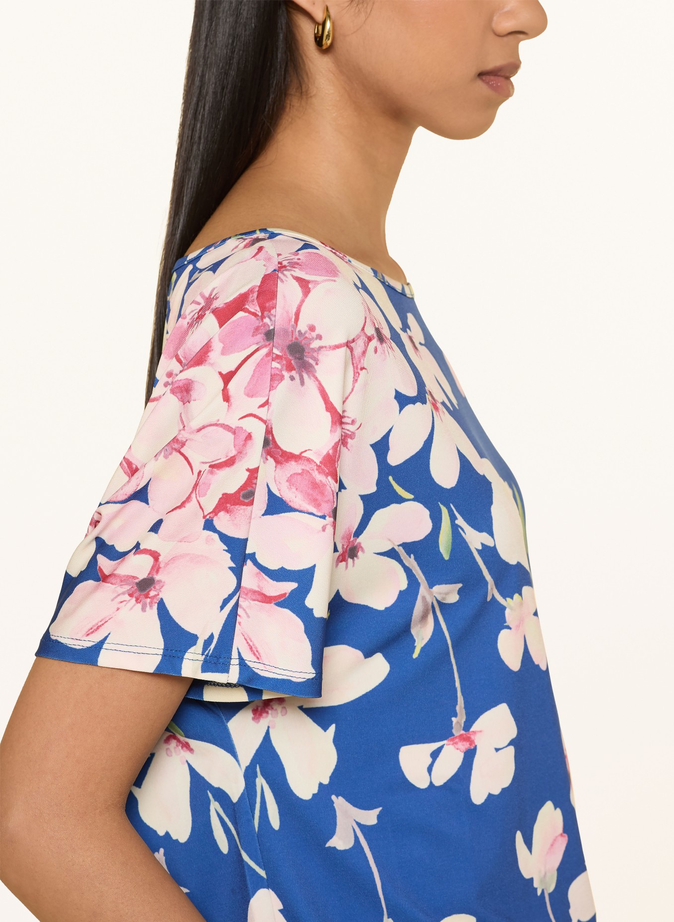 Miss Lagotte blouse: BLAUW / ROZE / GROEN