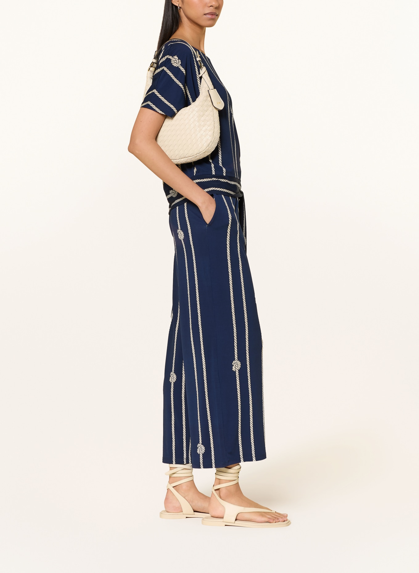 Miss Lagotte Spódnico-spodnie: GRANATOWY / BEŻOWY