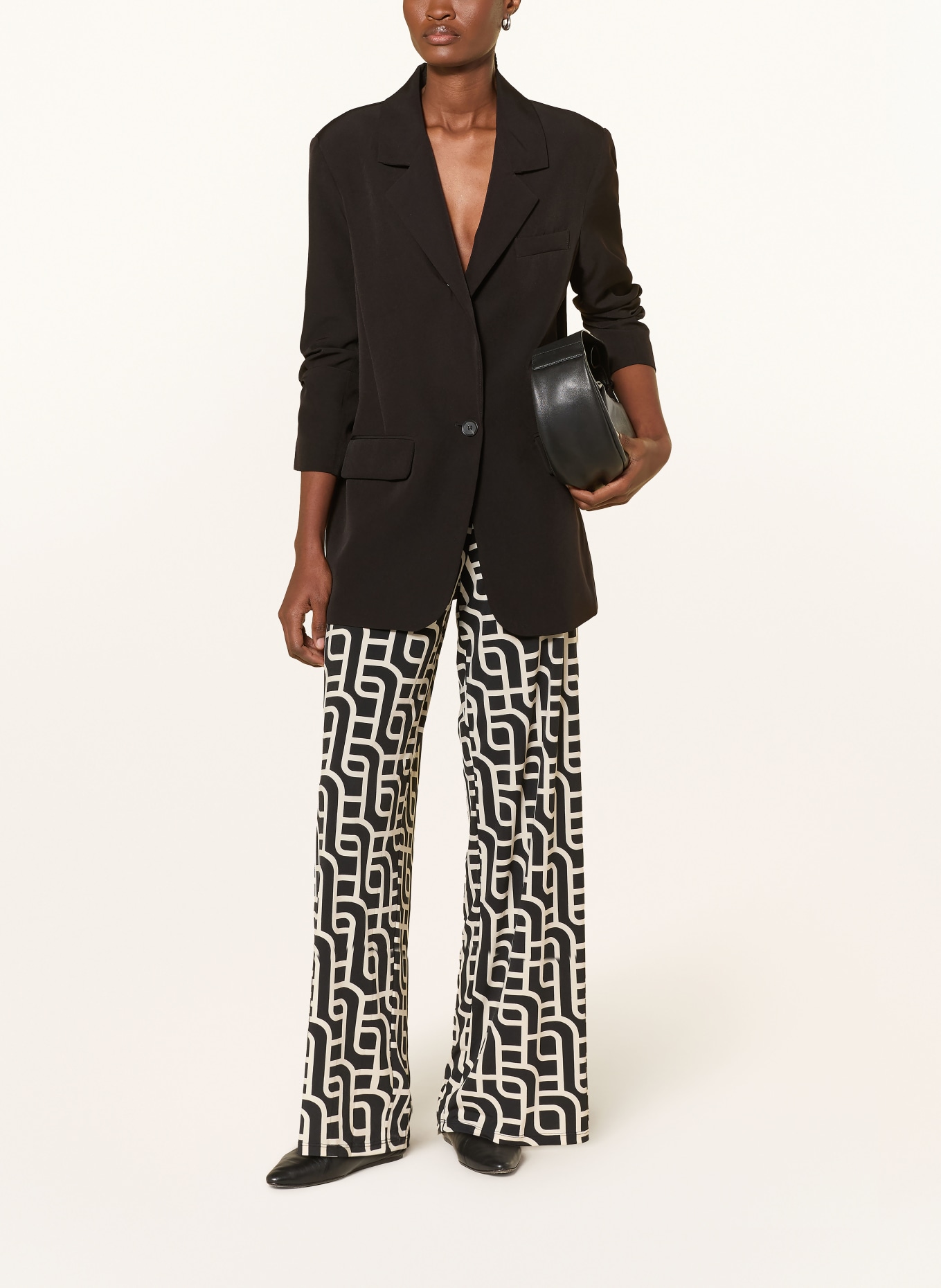 Miss Lagotte marlene pants: BLACK / ECRU