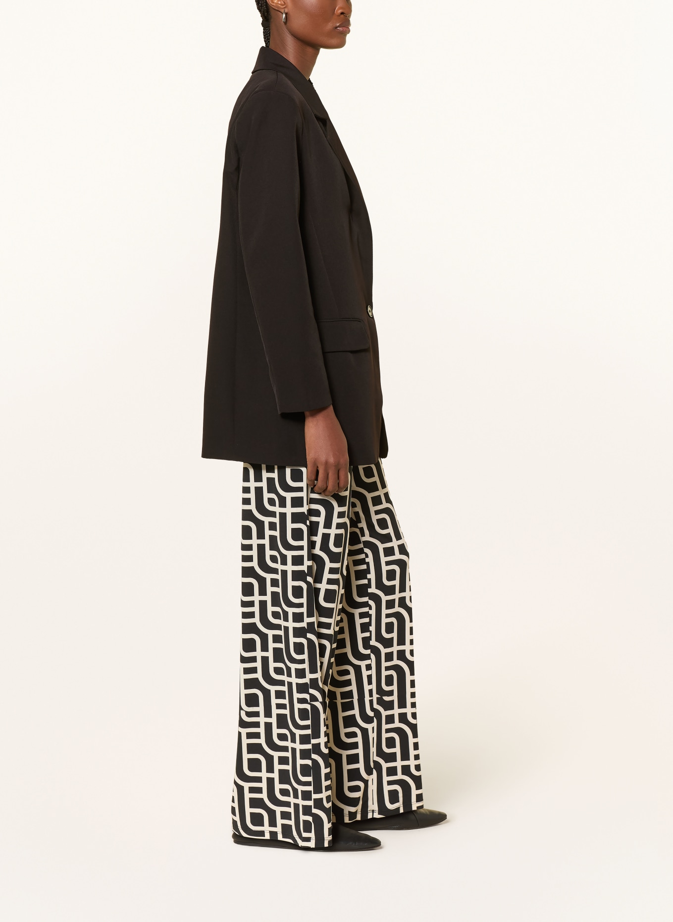 Miss Lagotte marlene pants: BLACK / ECRU