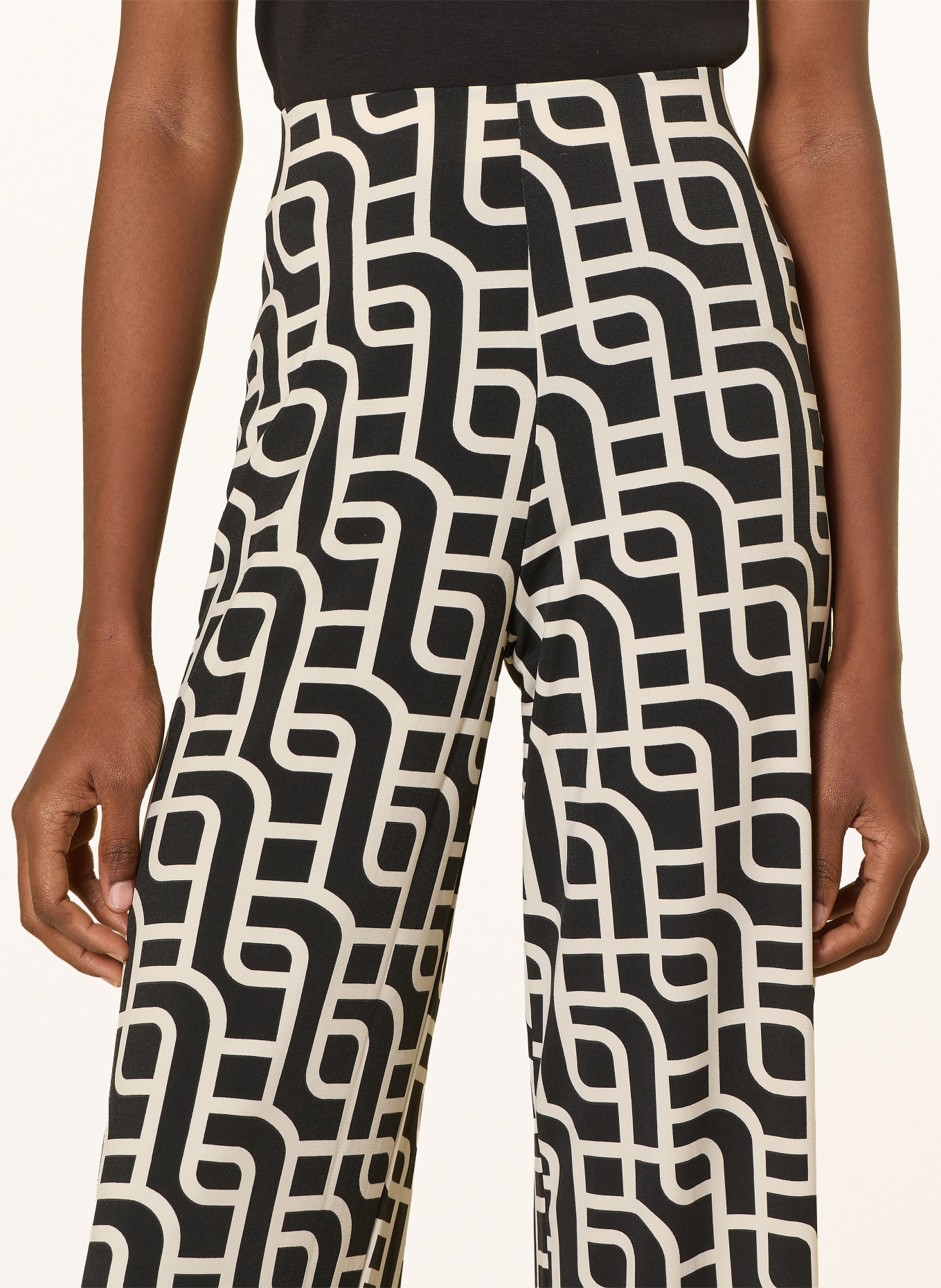 Miss Lagotte marlene pants: BLACK / ECRU