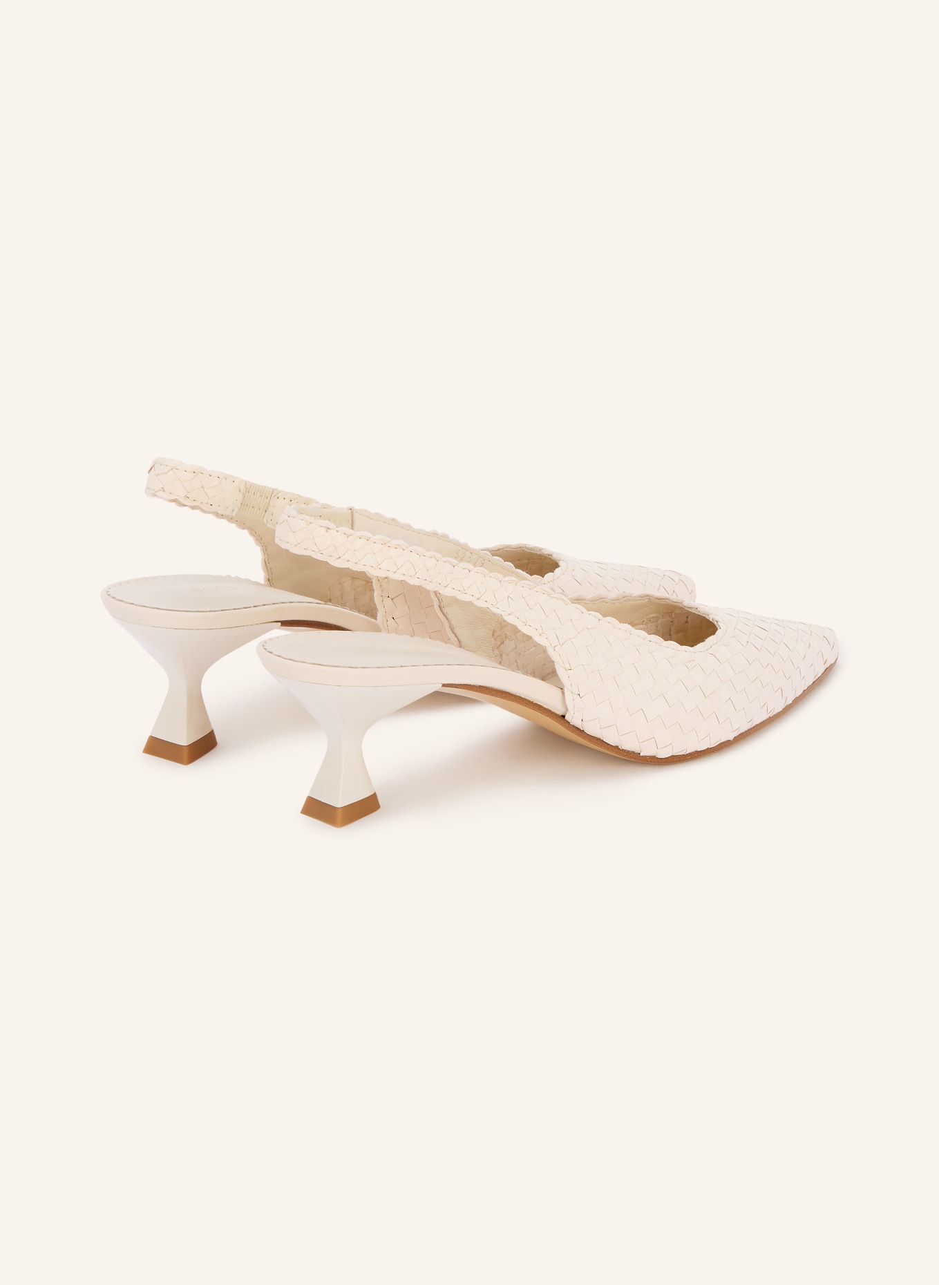 PONS QUINTANA Slingback pumps: ECRU
