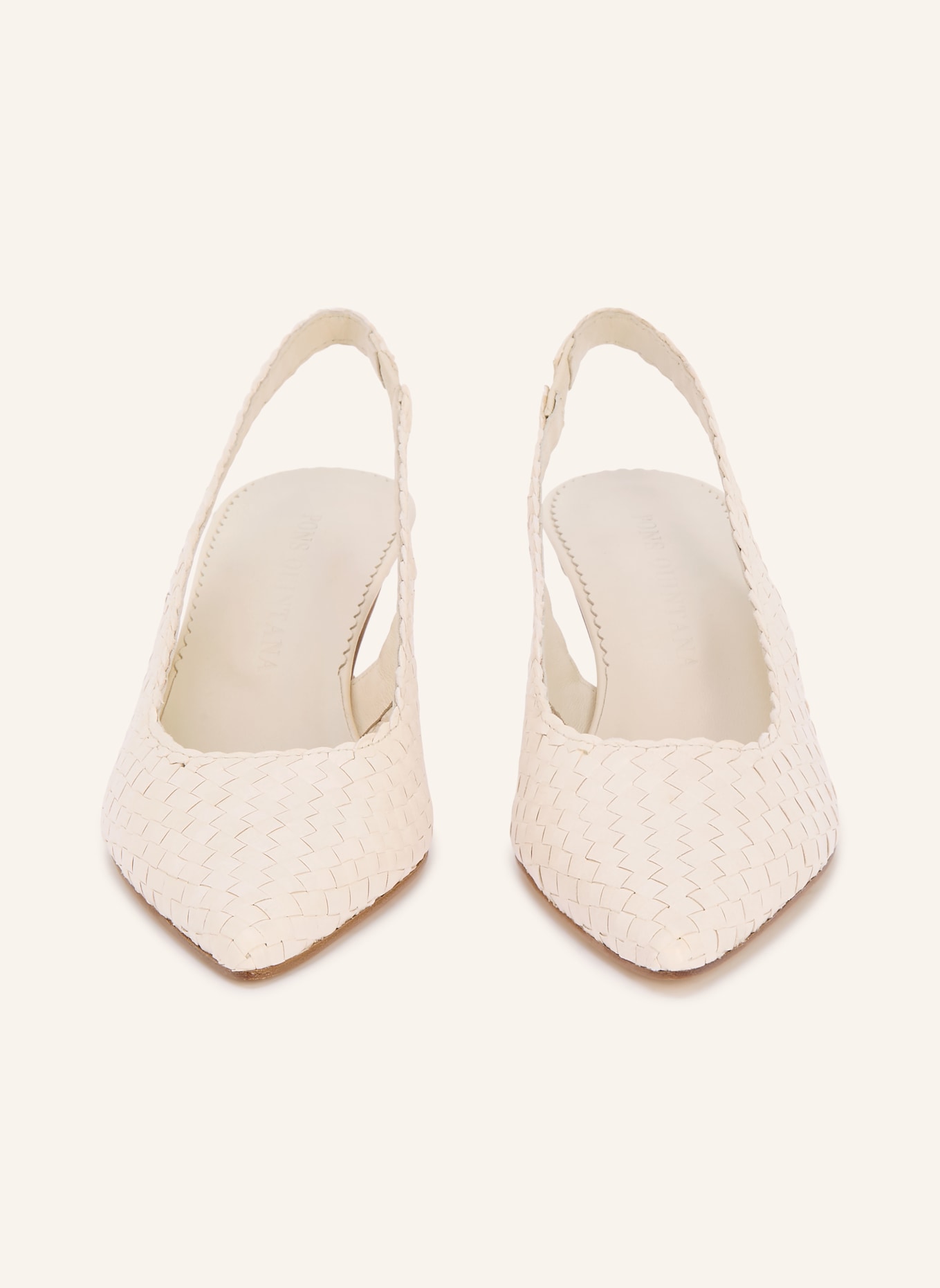 PONS QUINTANA Slingback pumps: ECRU