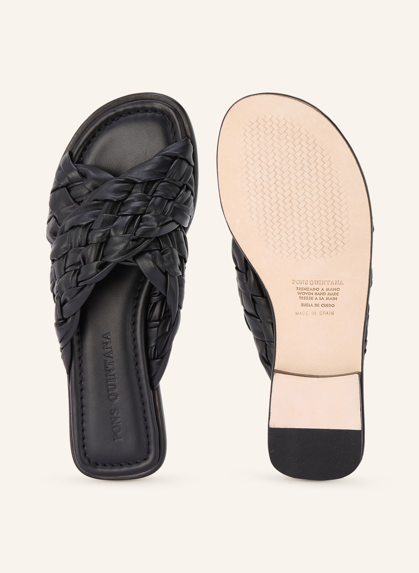 PONS QUINTANA mules: NOIR