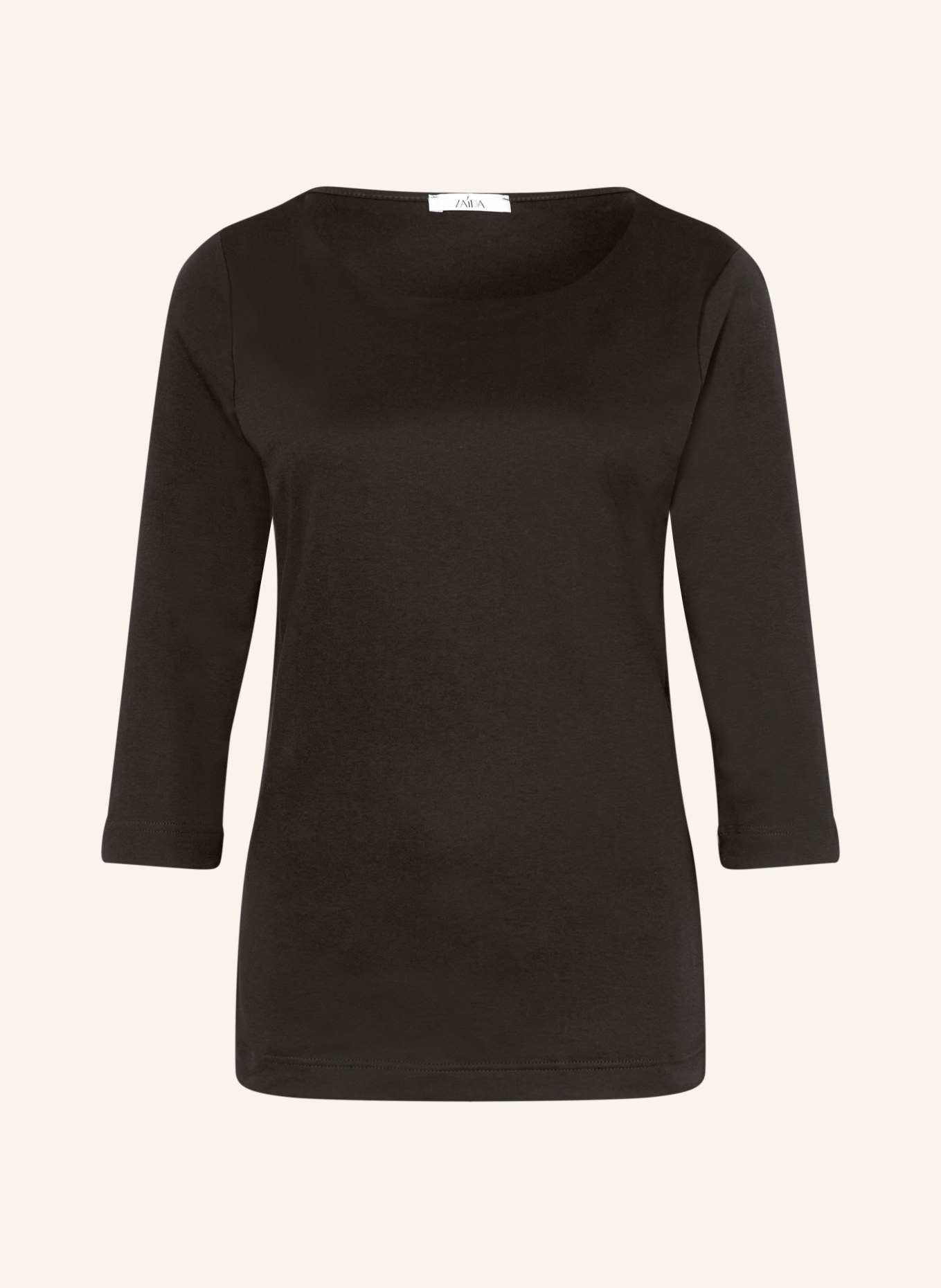 ZAÍDA Shirt with 3/4-length sleeves: BLACK