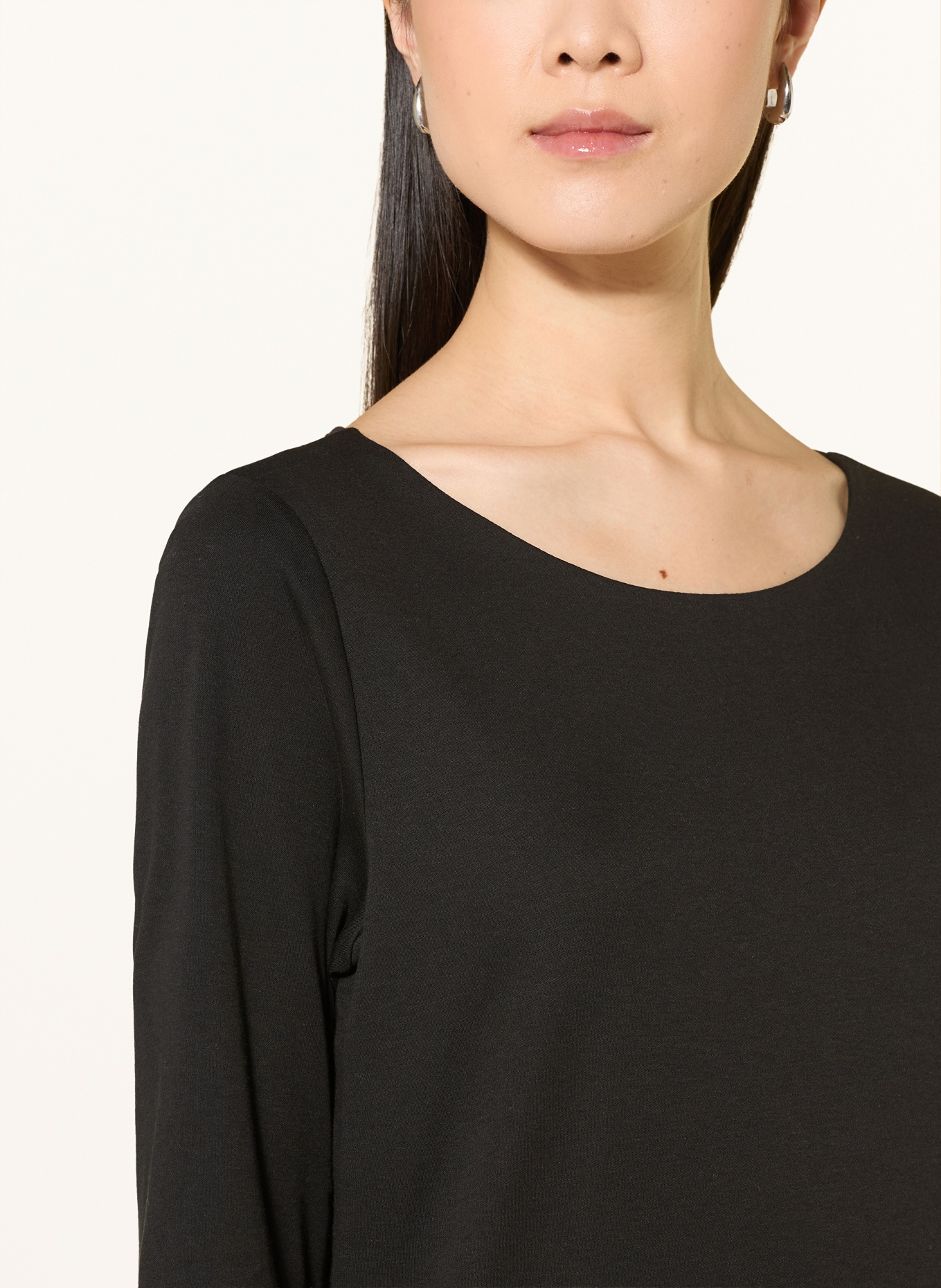 ZAÍDA Shirt with 3/4-length sleeves: BLACK