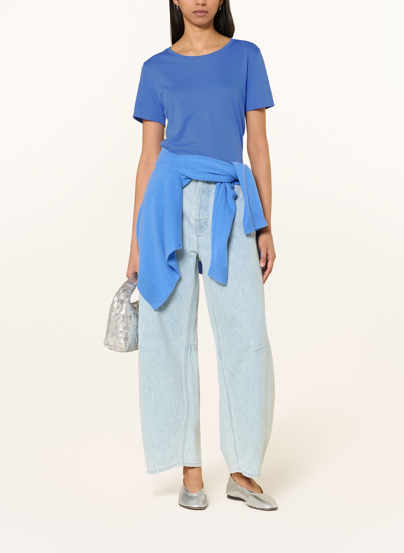 ZAÍDA T-shirt: BLAUW