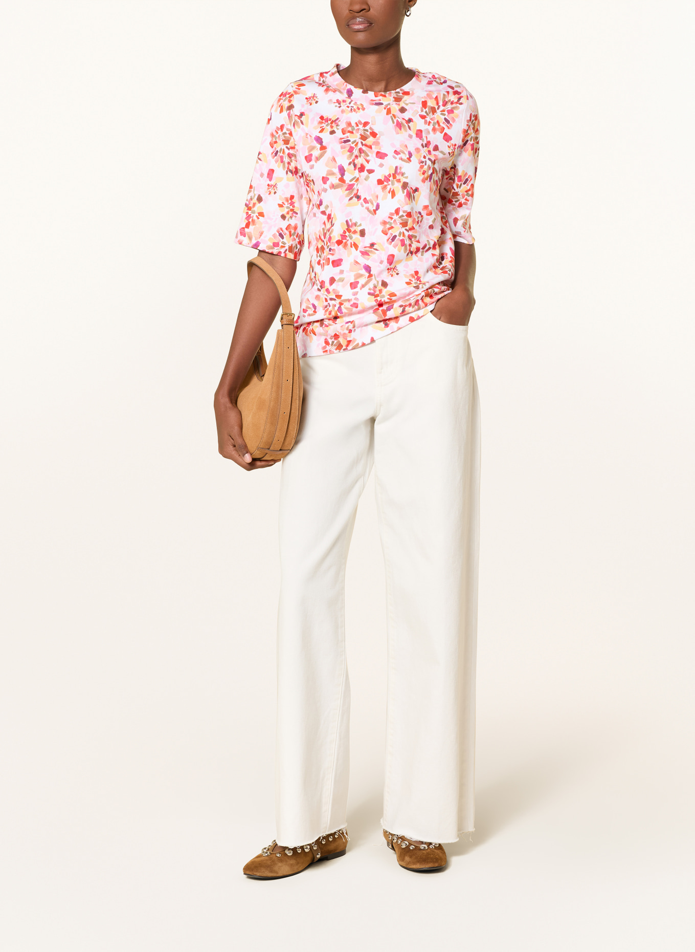 ZAÍDA tričko: ČERVENÁ / RŮŽOVÁ / ORANŽOVÁ