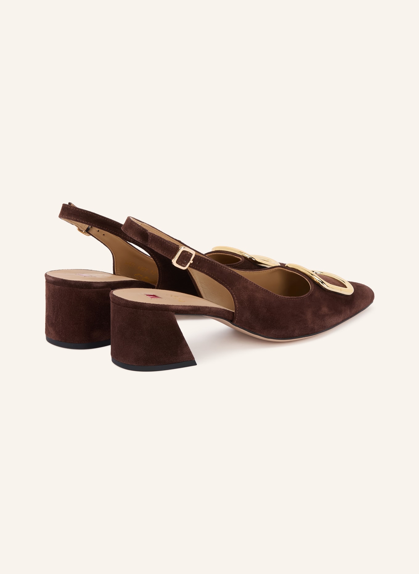 Högl Sling-back pumps: DARK BROWN / GOLD