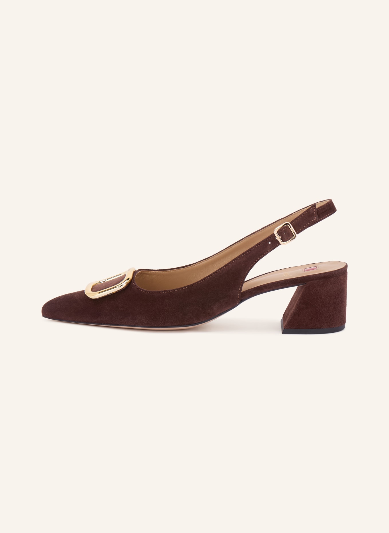 Högl Sling-back pumps: DARK BROWN / GOLD