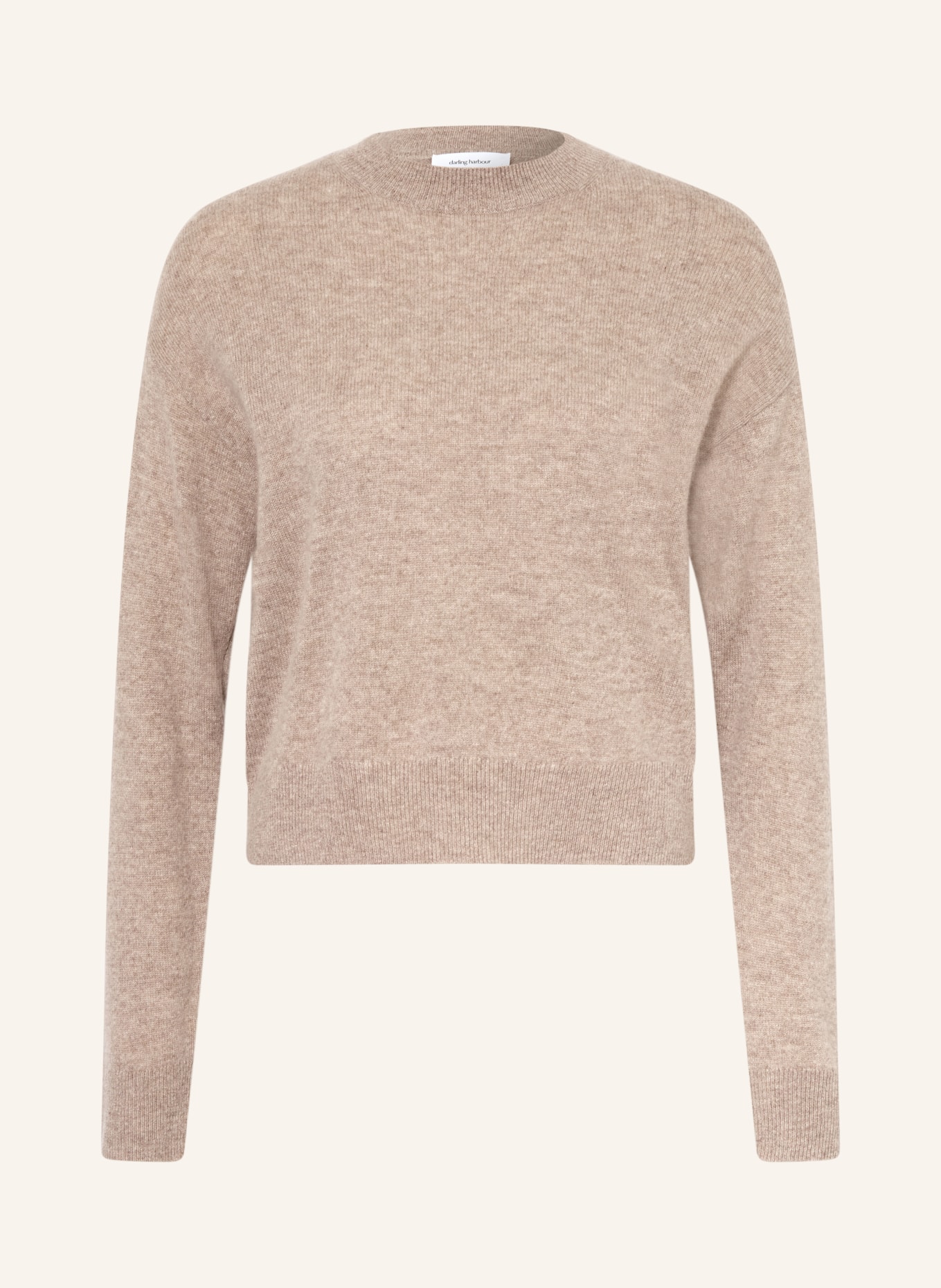 darling harbour Cashmere sweater: GREIGE MELANGE