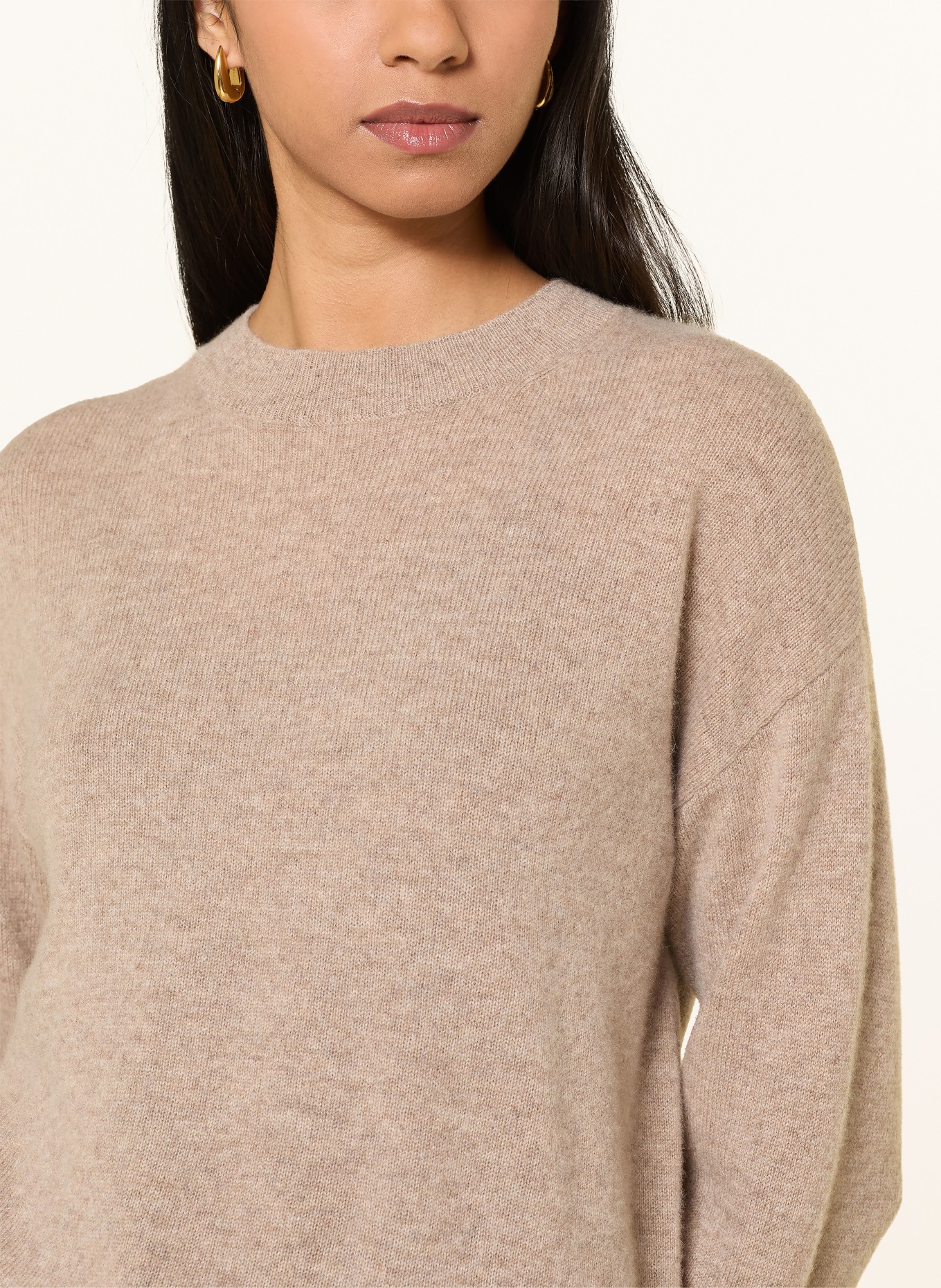 darling harbour Cashmere sweater: GREIGE MELANGE
