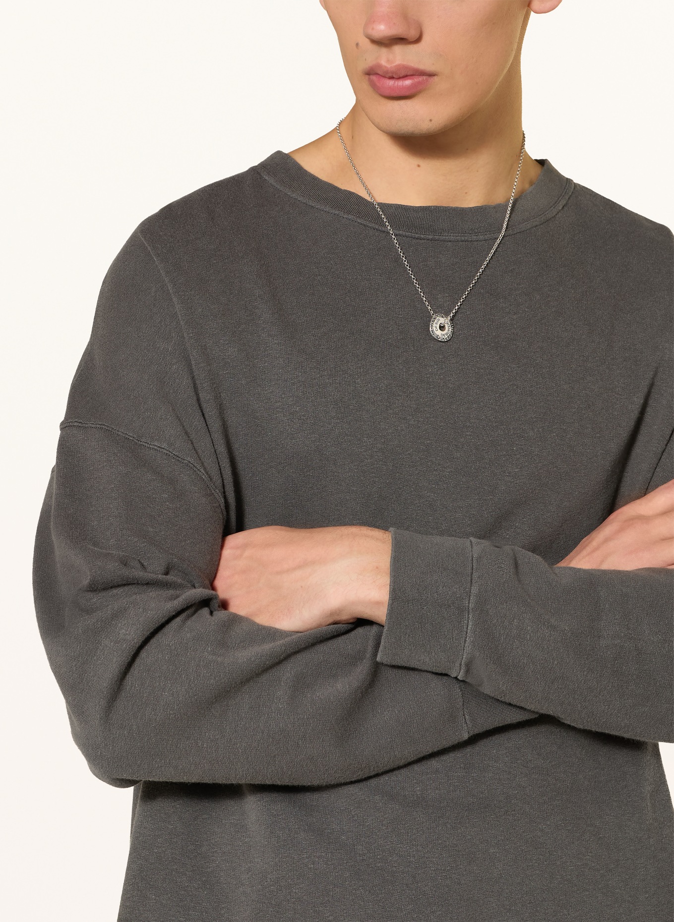 OUR LEGACY Oversized-Sweatshirt SLACK: DUNKELGRAU