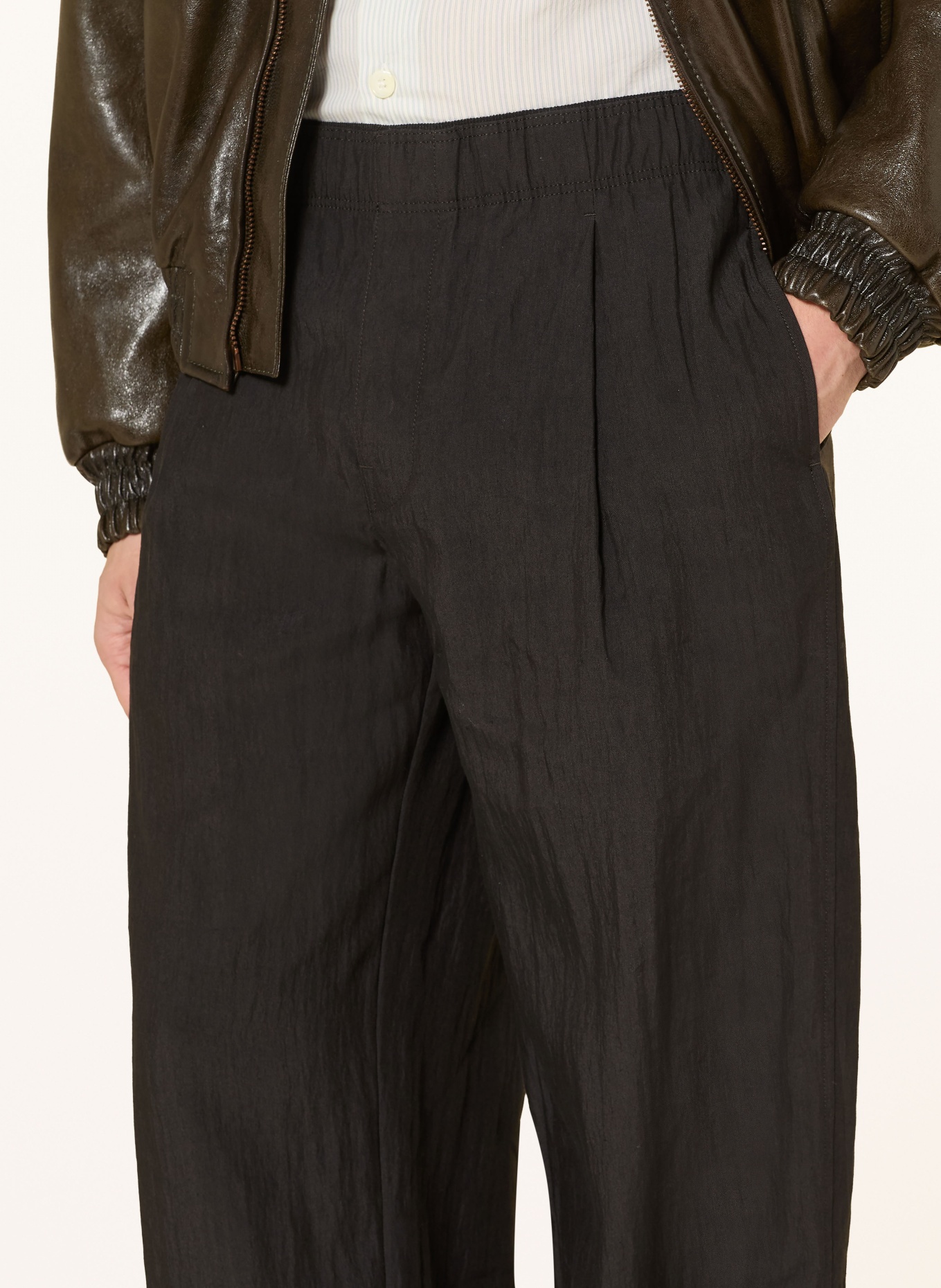 OUR LEGACY LEISURE Regular Fit pants: BLACK