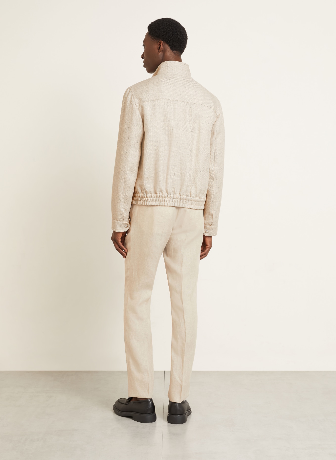 Brioni Linnen broek Regular Fit: BEIGE