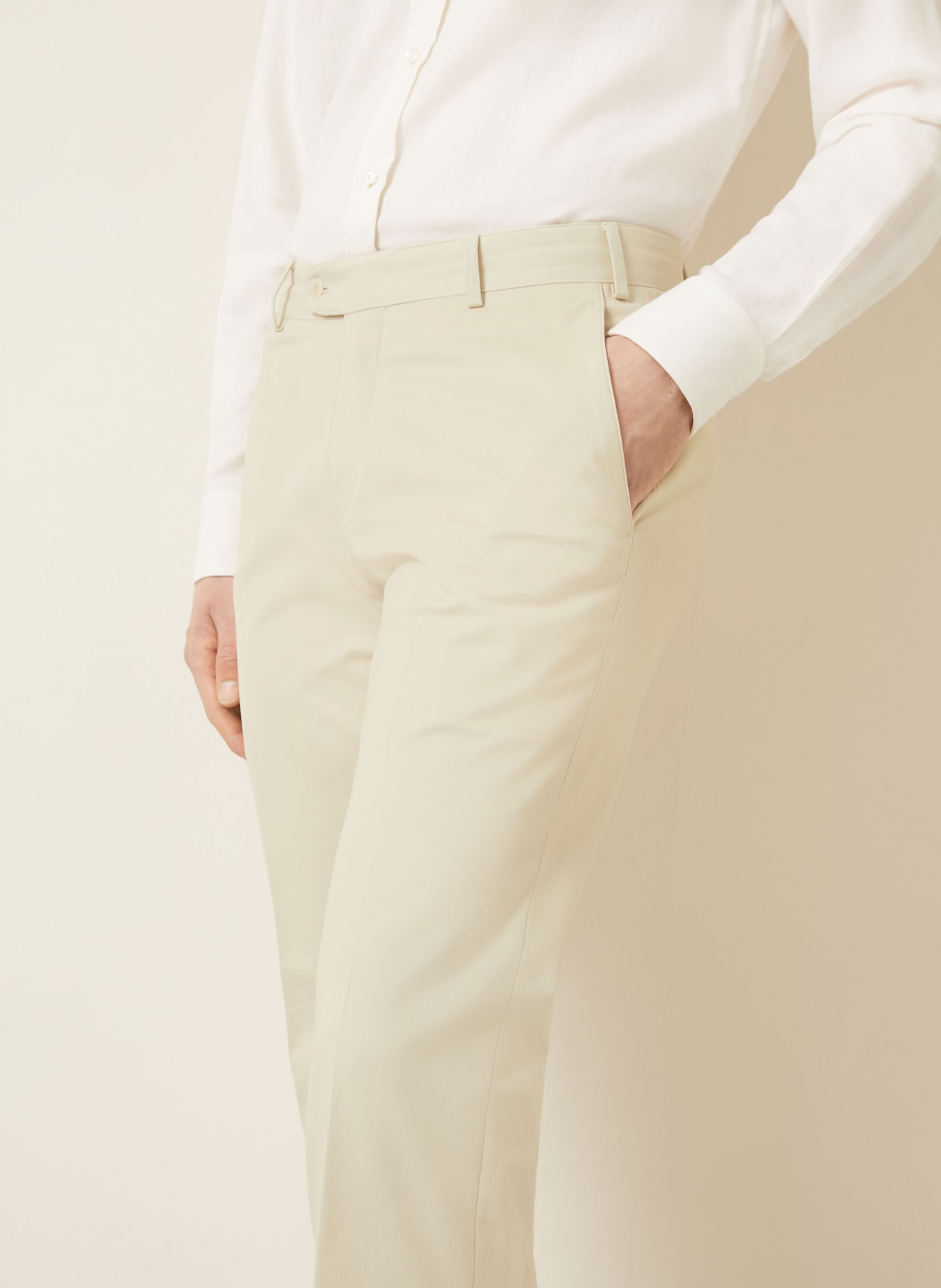 Brioni Chino PIENZA Slim Fit: CRÈME