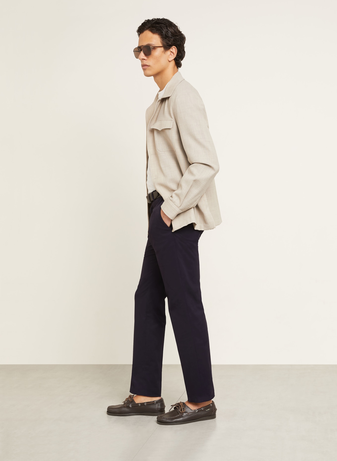 Brioni Chino PIENZA Slim Fit: DONKERBLAUW