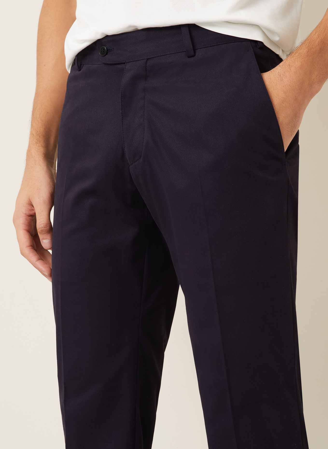 Brioni Chino PIENZA Slim Fit: DONKERBLAUW