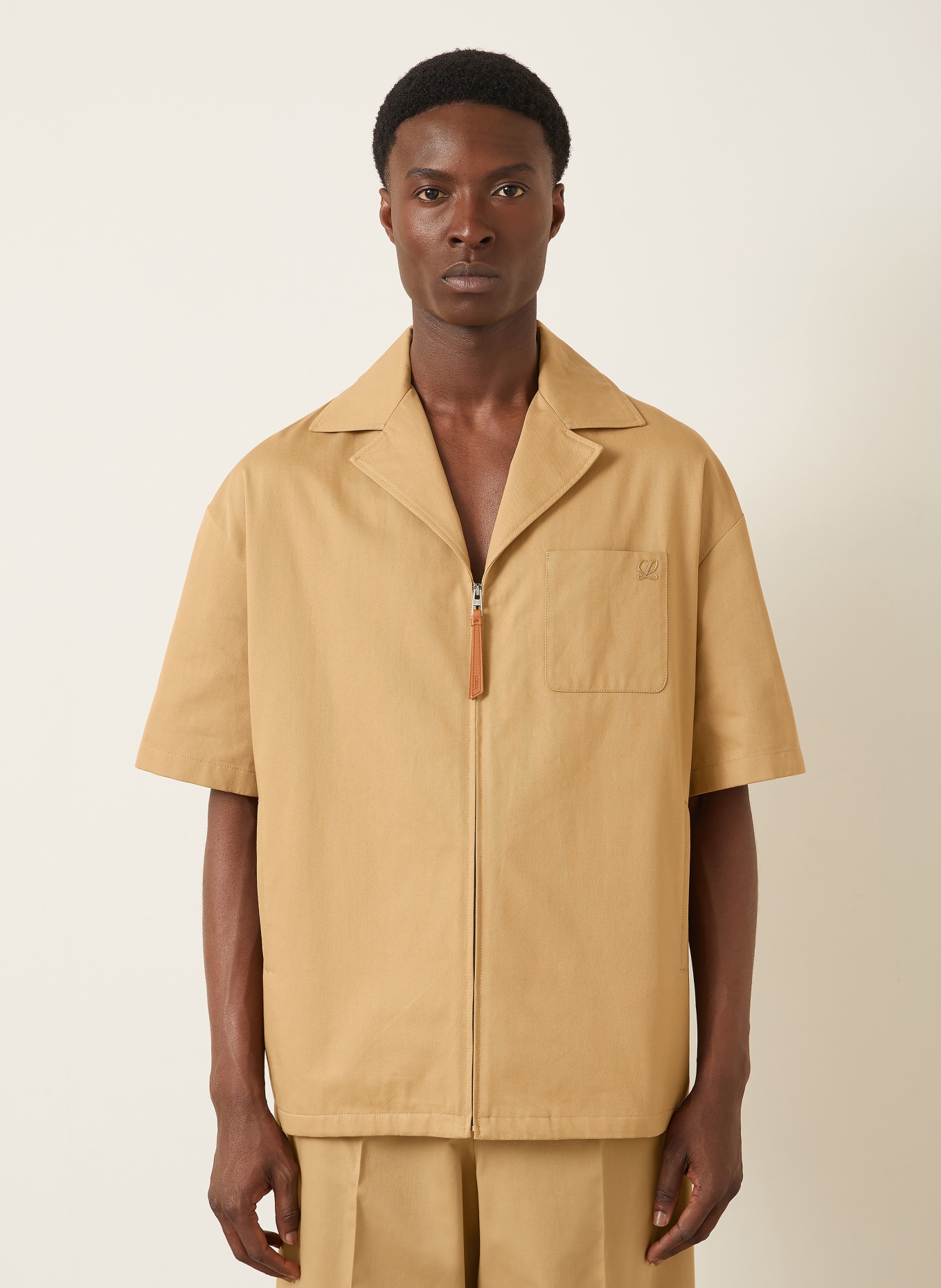 LOEWE Resorthemd Comfort Fit: LICHTBRUIN