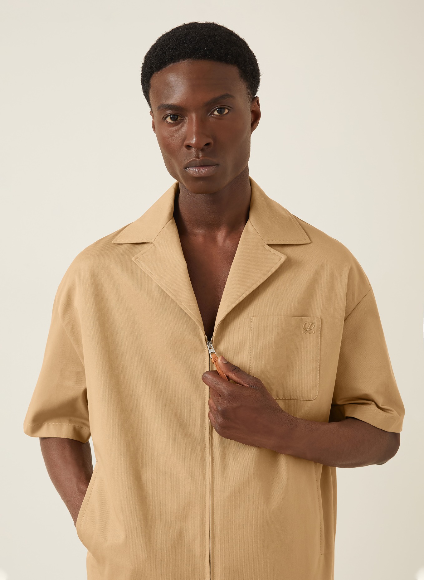 LOEWE Resorthemd Comfort Fit: LICHTBRUIN