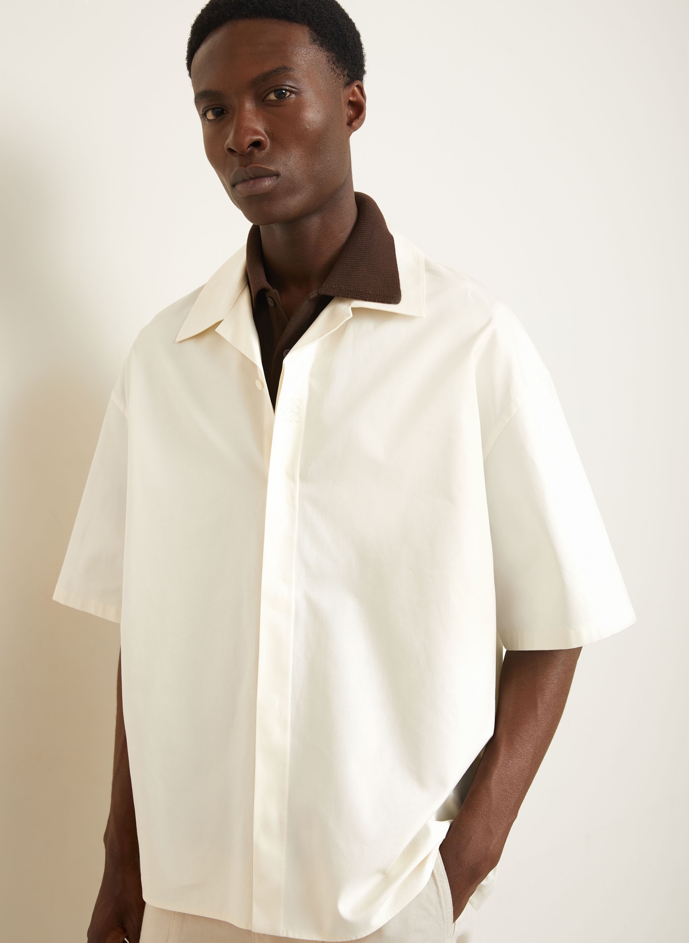 LOEWE Resorthemd Comfort Fit: WIT