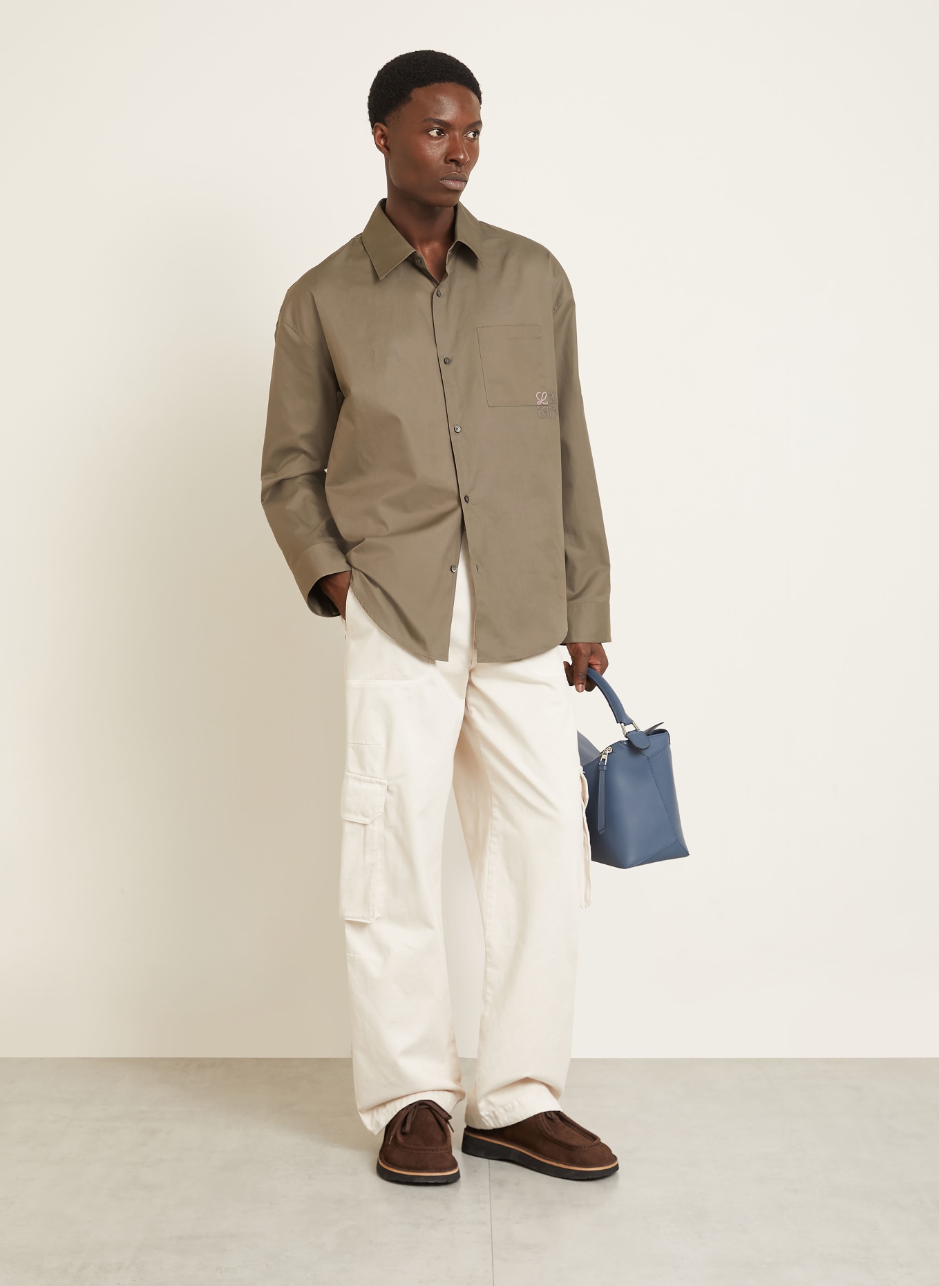 LOEWE Comfort Fit Shirt: KHAKI