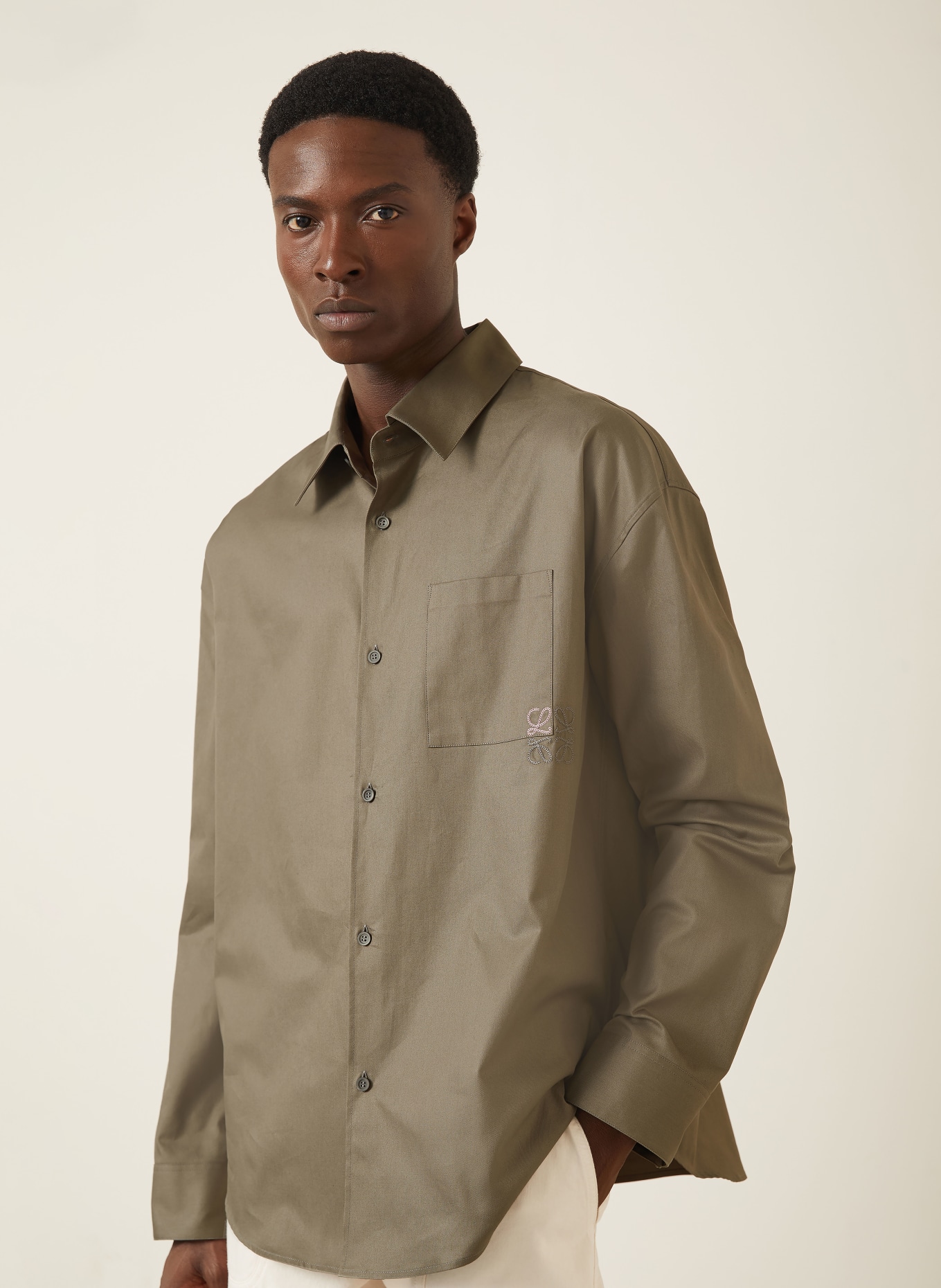 LOEWE Comfort Fit Shirt: KHAKI