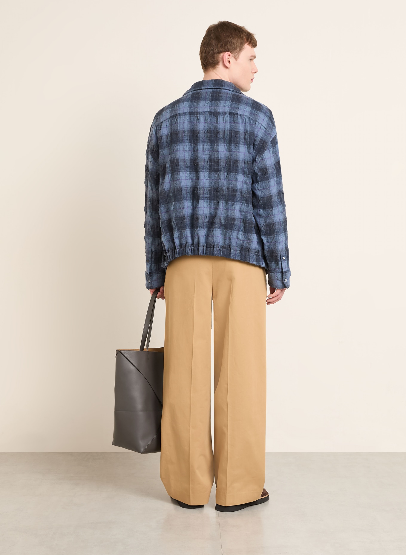 LOEWE Overhemd Comfort Fit: DONKERBLAUW / PAARS / LICHTBLAUW