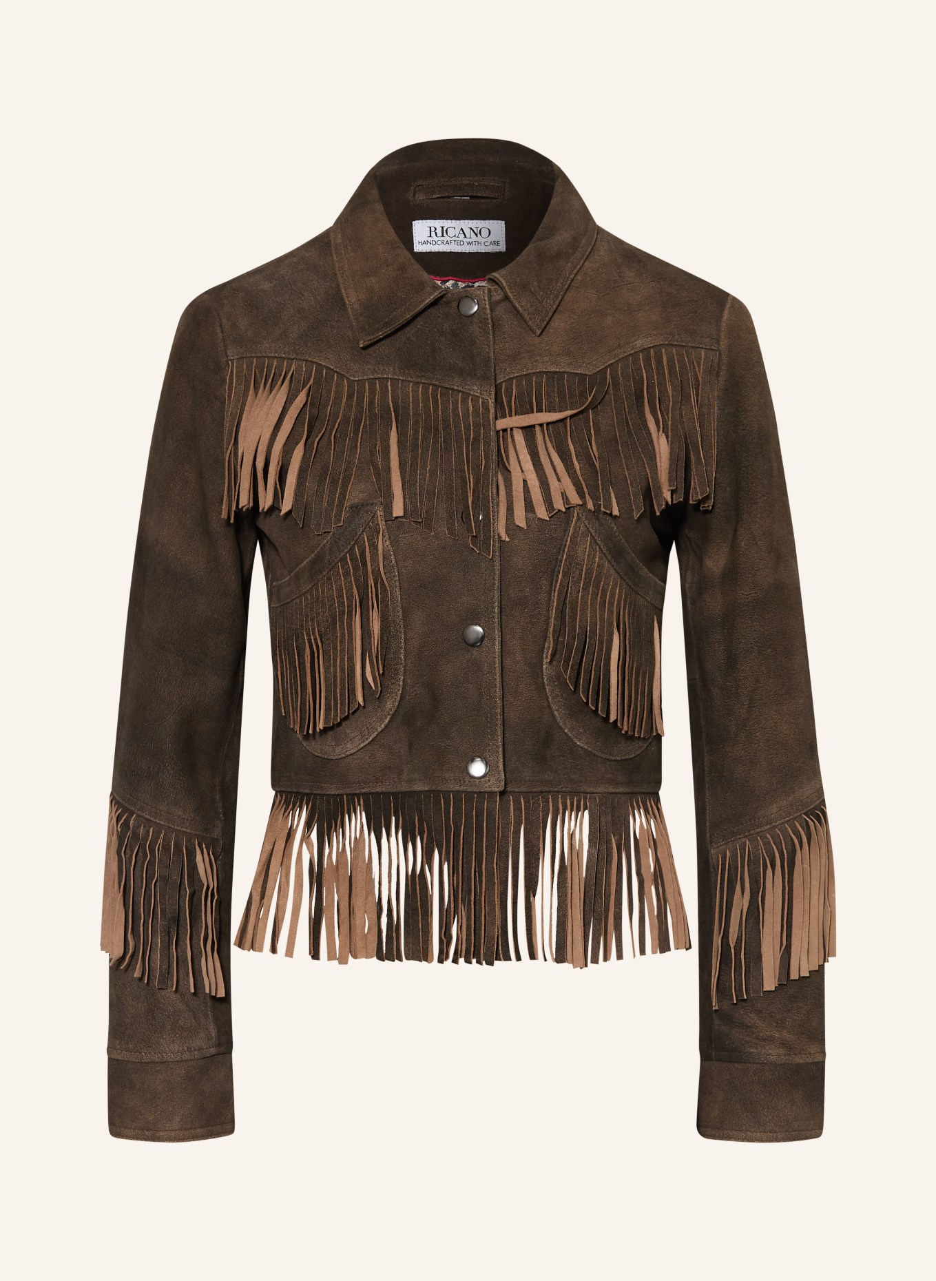 RICANO Leren jas SEDLEY: MARRON FONCÉ