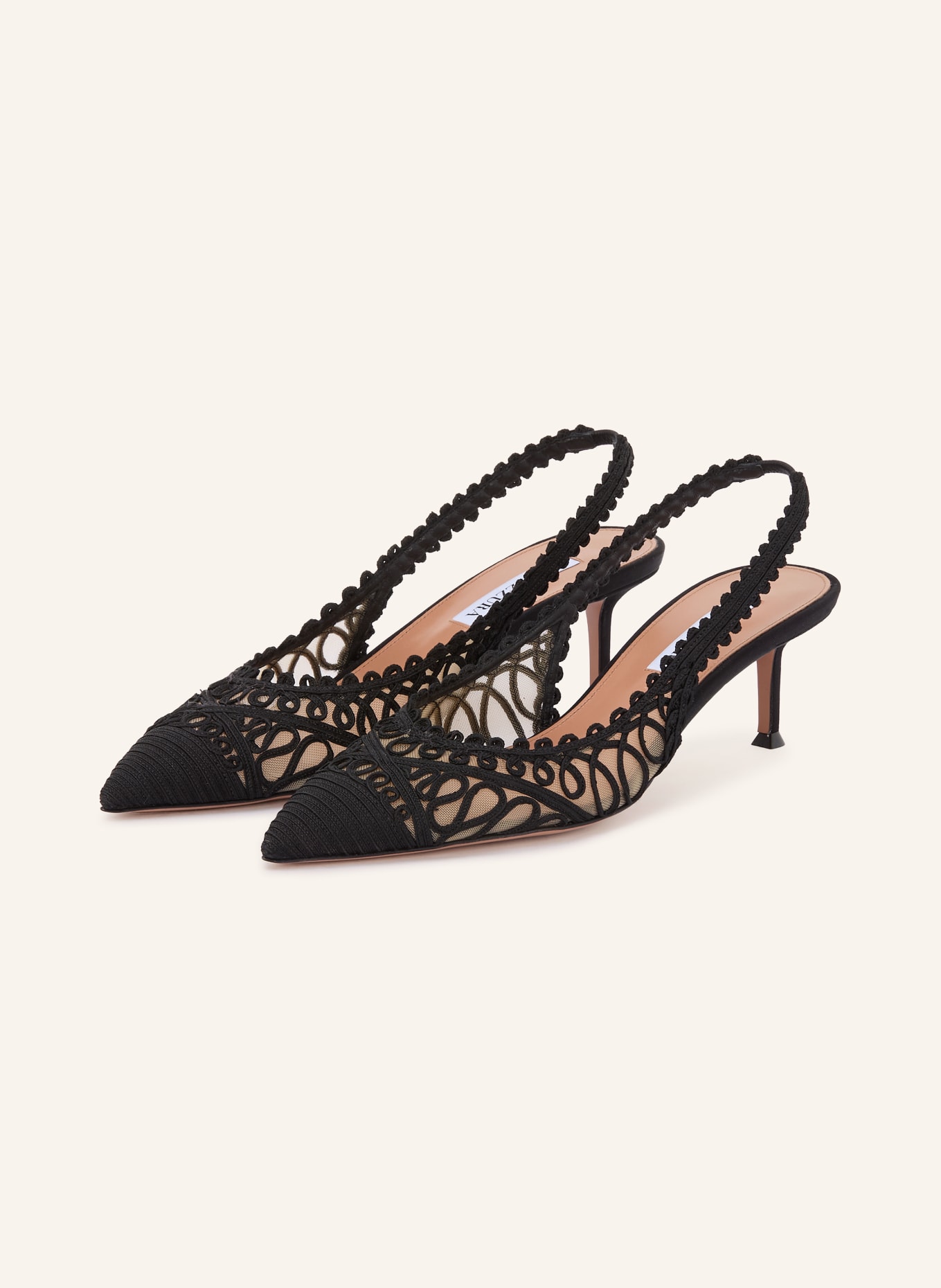 AQUAZZURA Slingpumps KAHLO: ZWART