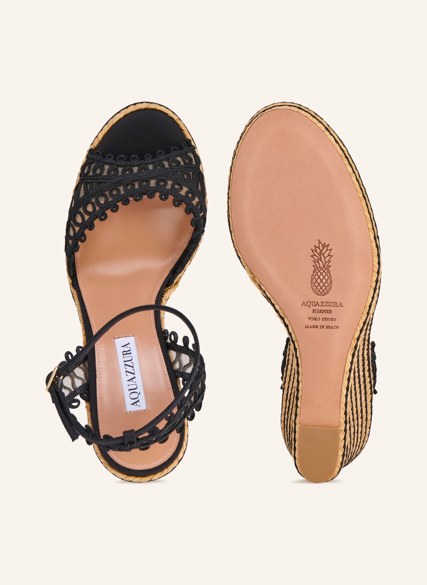 AQUAZZURA Sleehakken KAHLO: ZWART