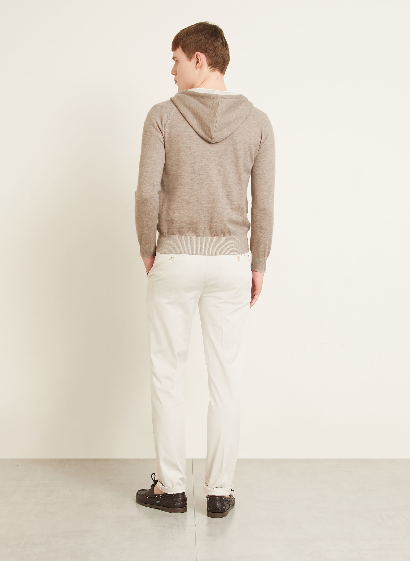 FIORONI Vest met kasjmier: TAUPE