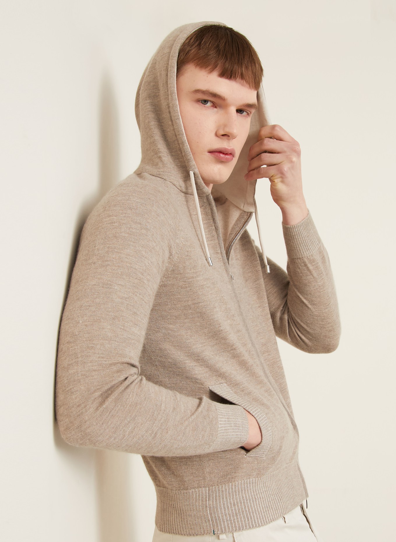 FIORONI Vest met kasjmier: TAUPE