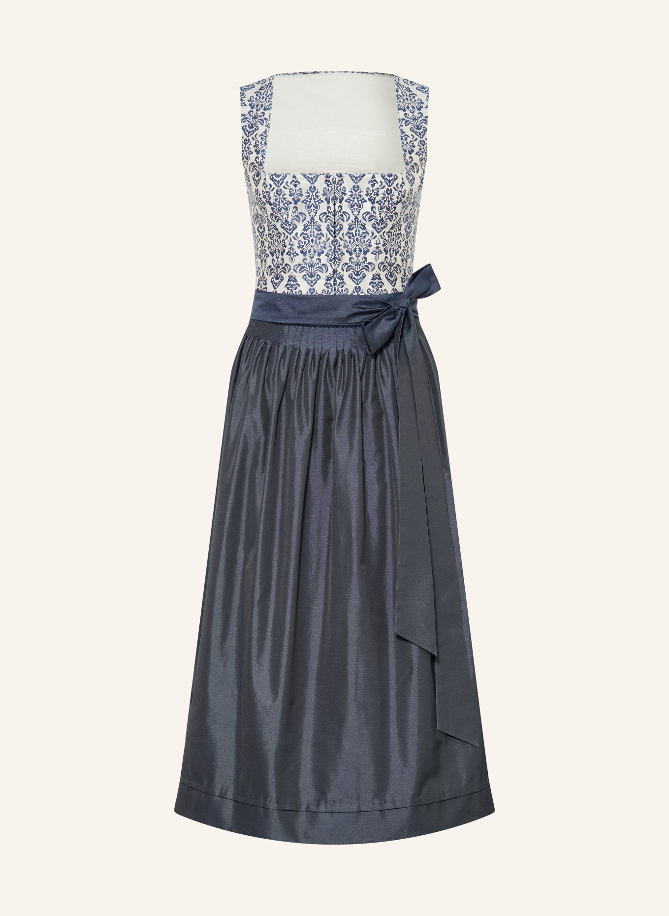 SPORTALM Dirndl: BLAU / DUNKELBLAU / WEISS