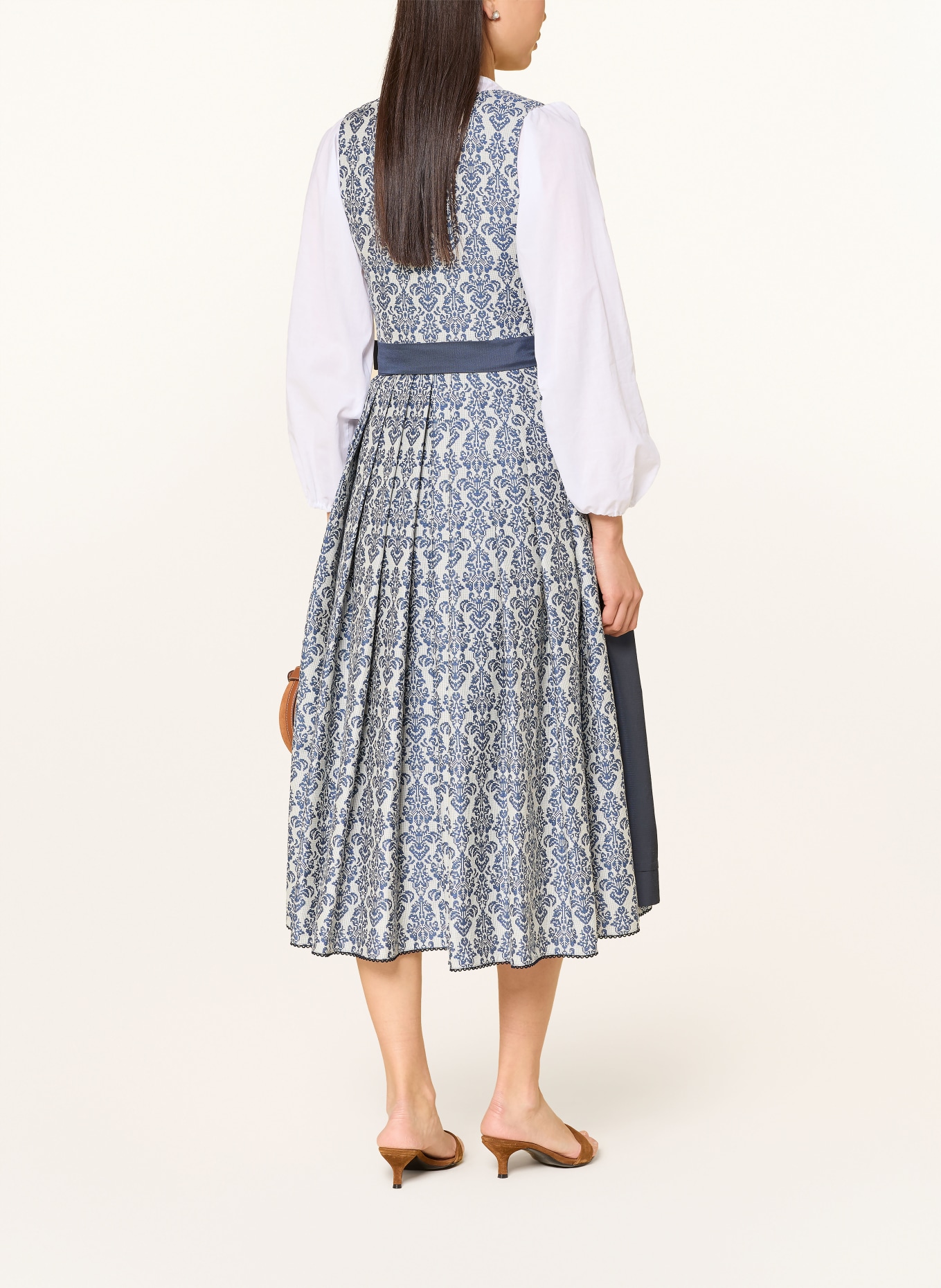 SPORTALM Dirndl: BLAU / DUNKELBLAU / WEISS