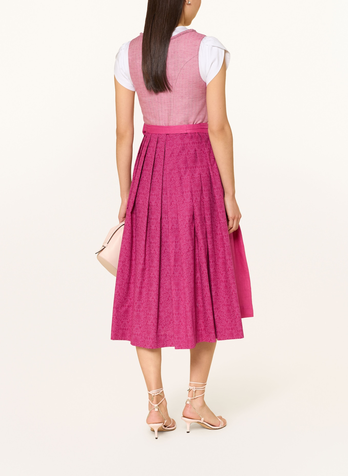 Johann & Johanna Dirndl in a mix of fabrics: PINK / PINK