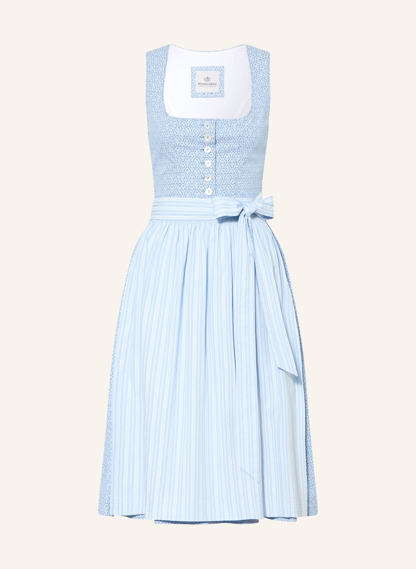 Hammerschmid Dirndl BRAUNSEE: BLAU / HELLBLAU / WEISS