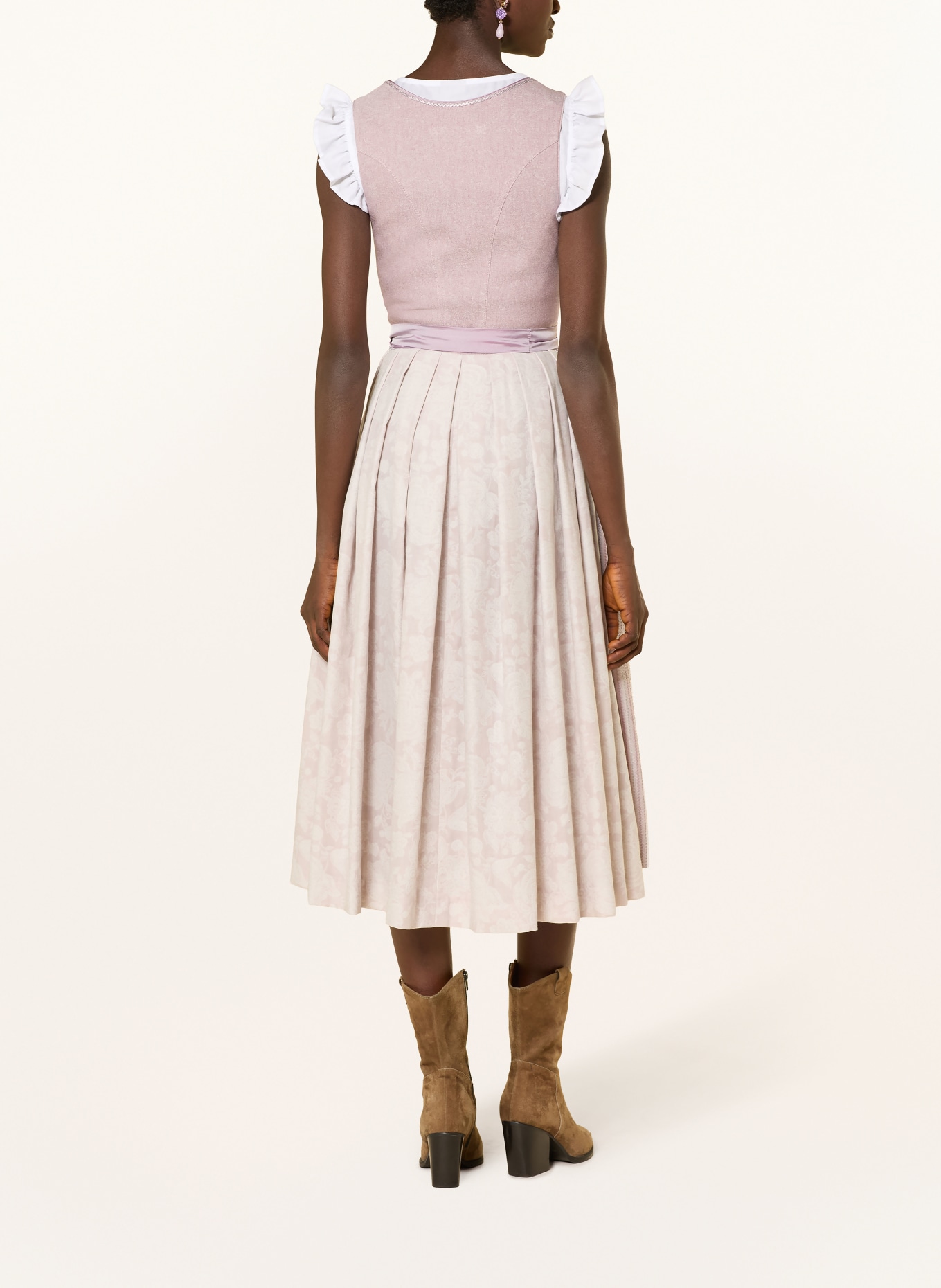 Hammerschmid Dirndl: HELLLILA / CREME