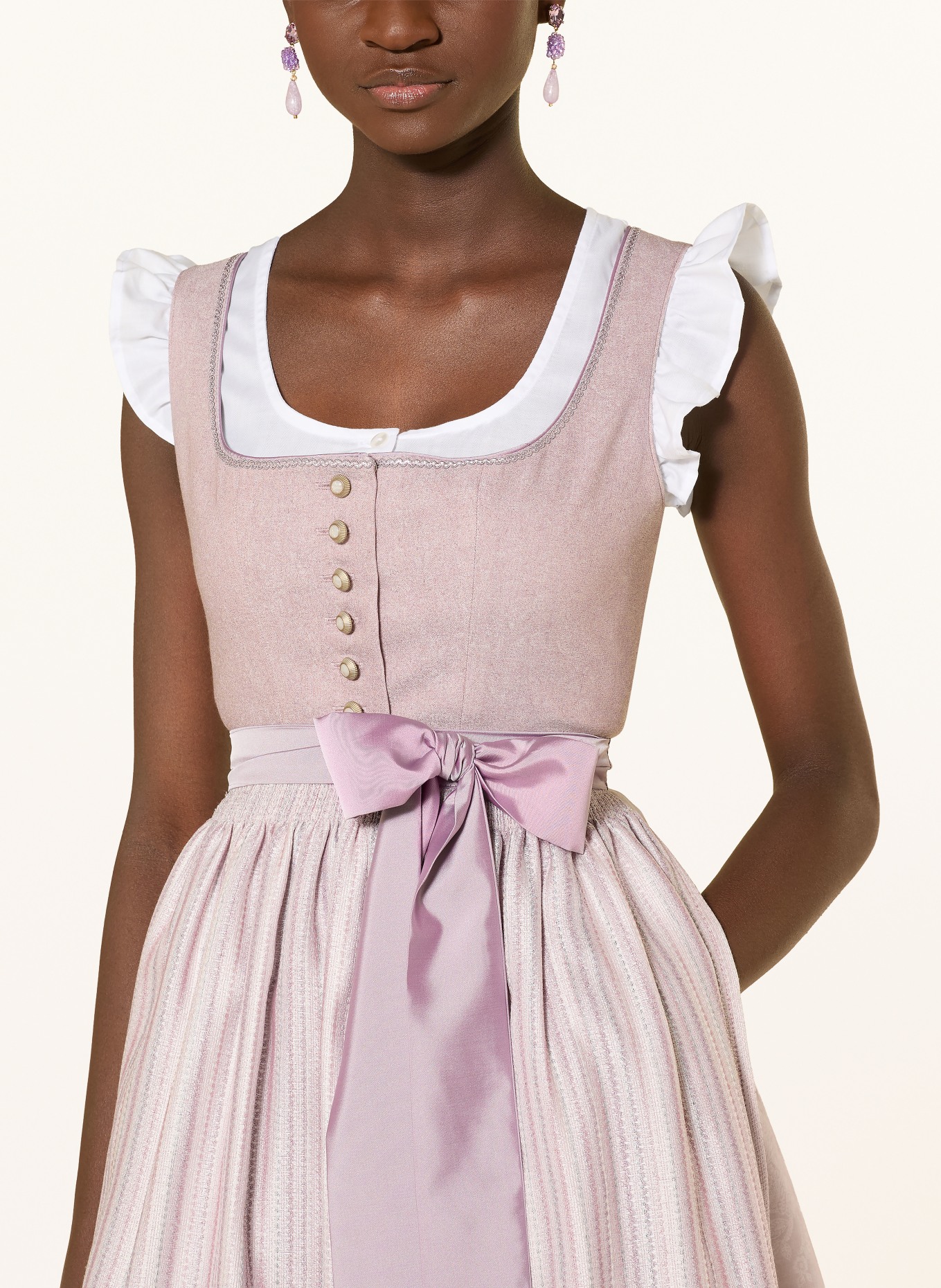 Hammerschmid Dirndl: HELLLILA / CREME