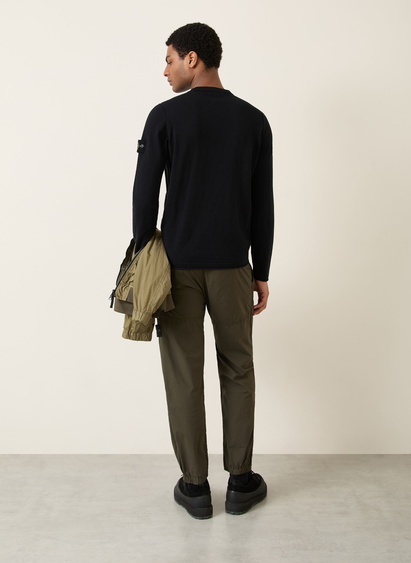 STONE ISLAND sweter: CZARNY