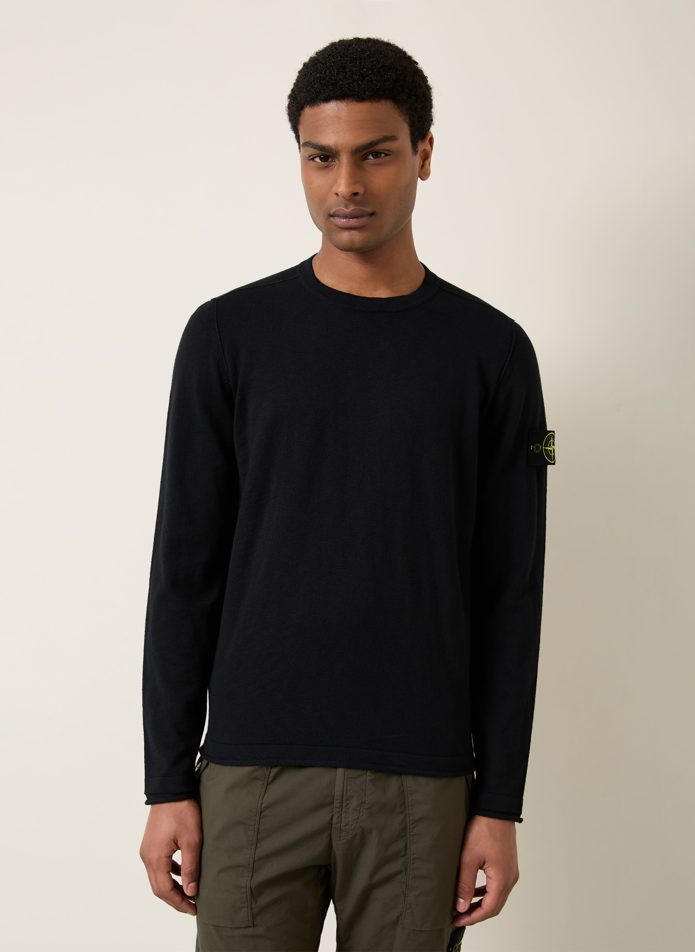 STONE ISLAND sweter: CZARNY