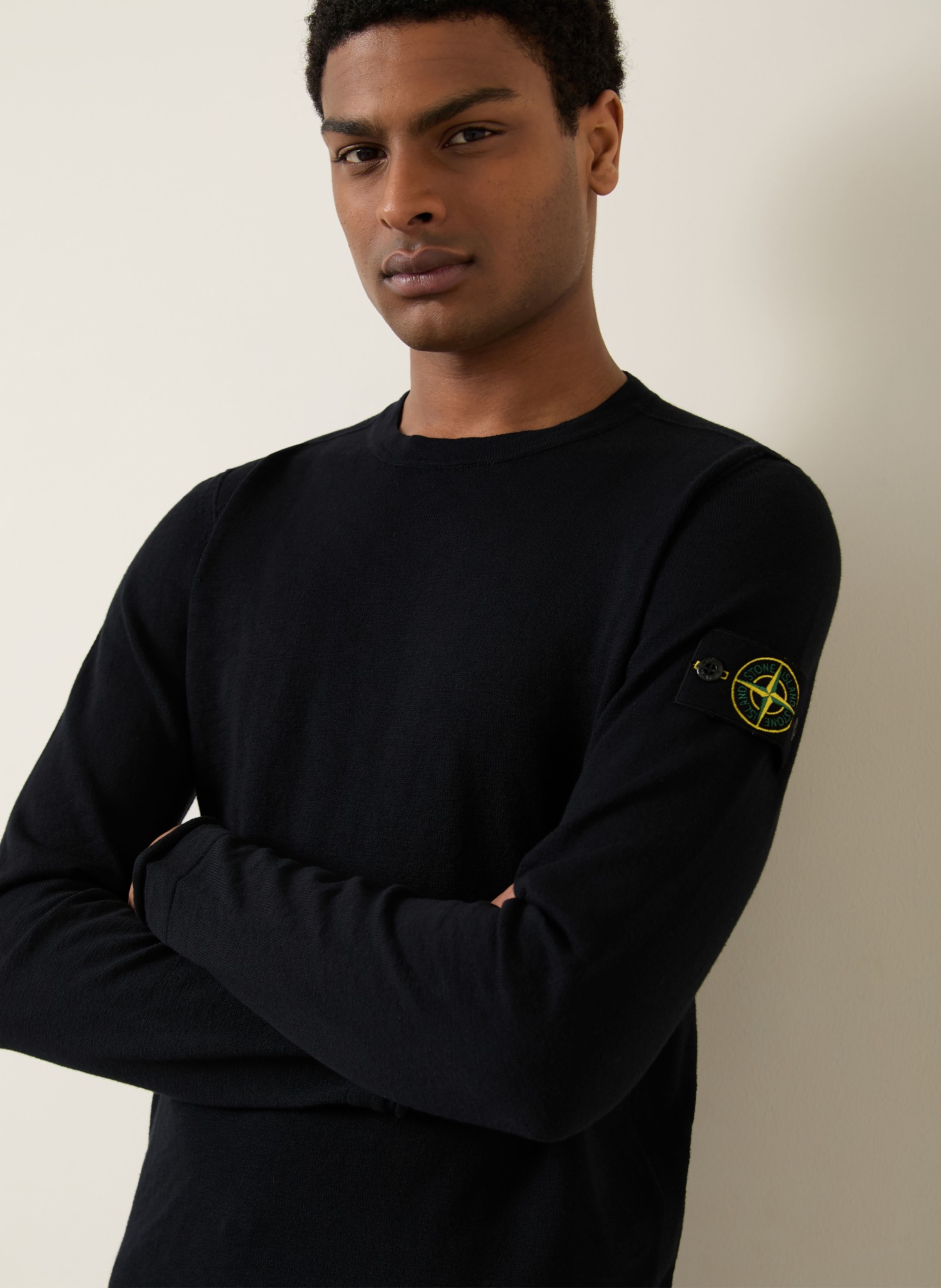 STONE ISLAND sweter: CZARNY