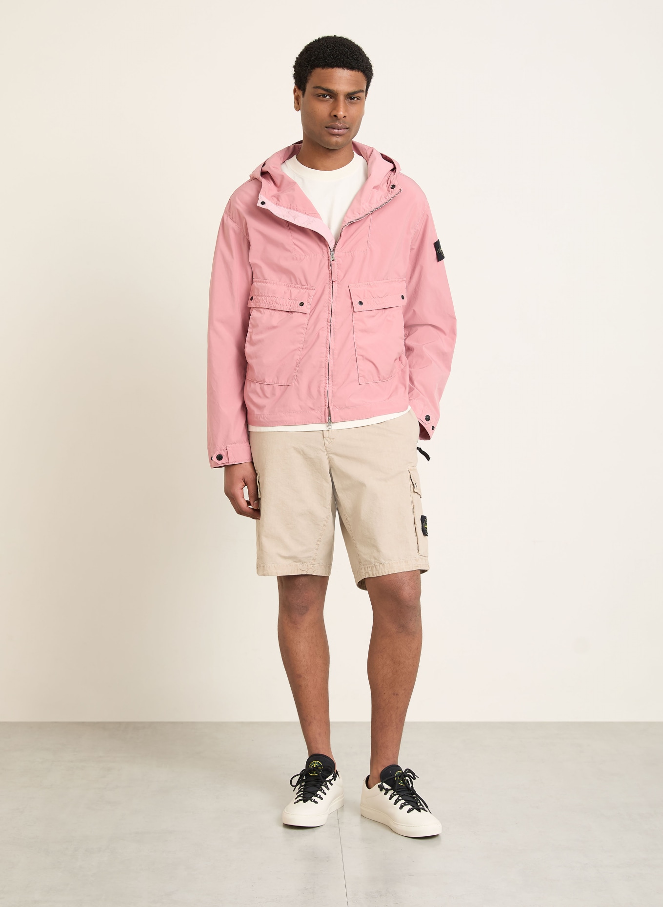 STONE ISLAND short cargo: BEIGE